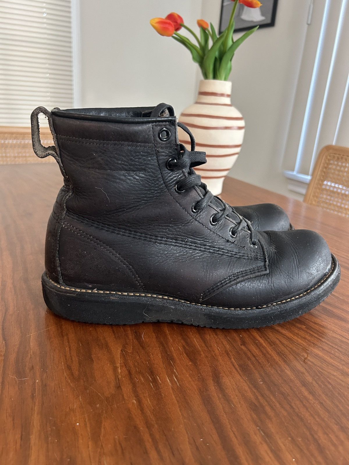 Broken Homme James Boot - Leather Combat Boot Size US 8.5 / EU 41-42 - 2 Thumbnail