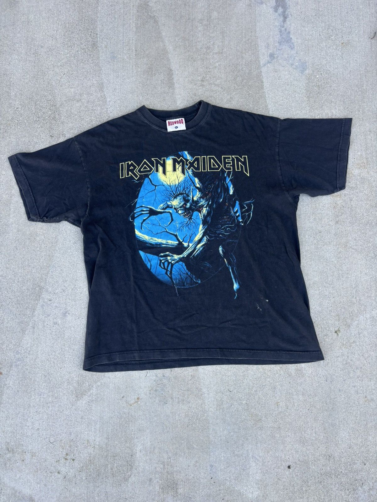 Band Tees Vintage 90s Iron Maiden T Shirt Size US XL / EU 56 / 4 - 1 Thumbnail