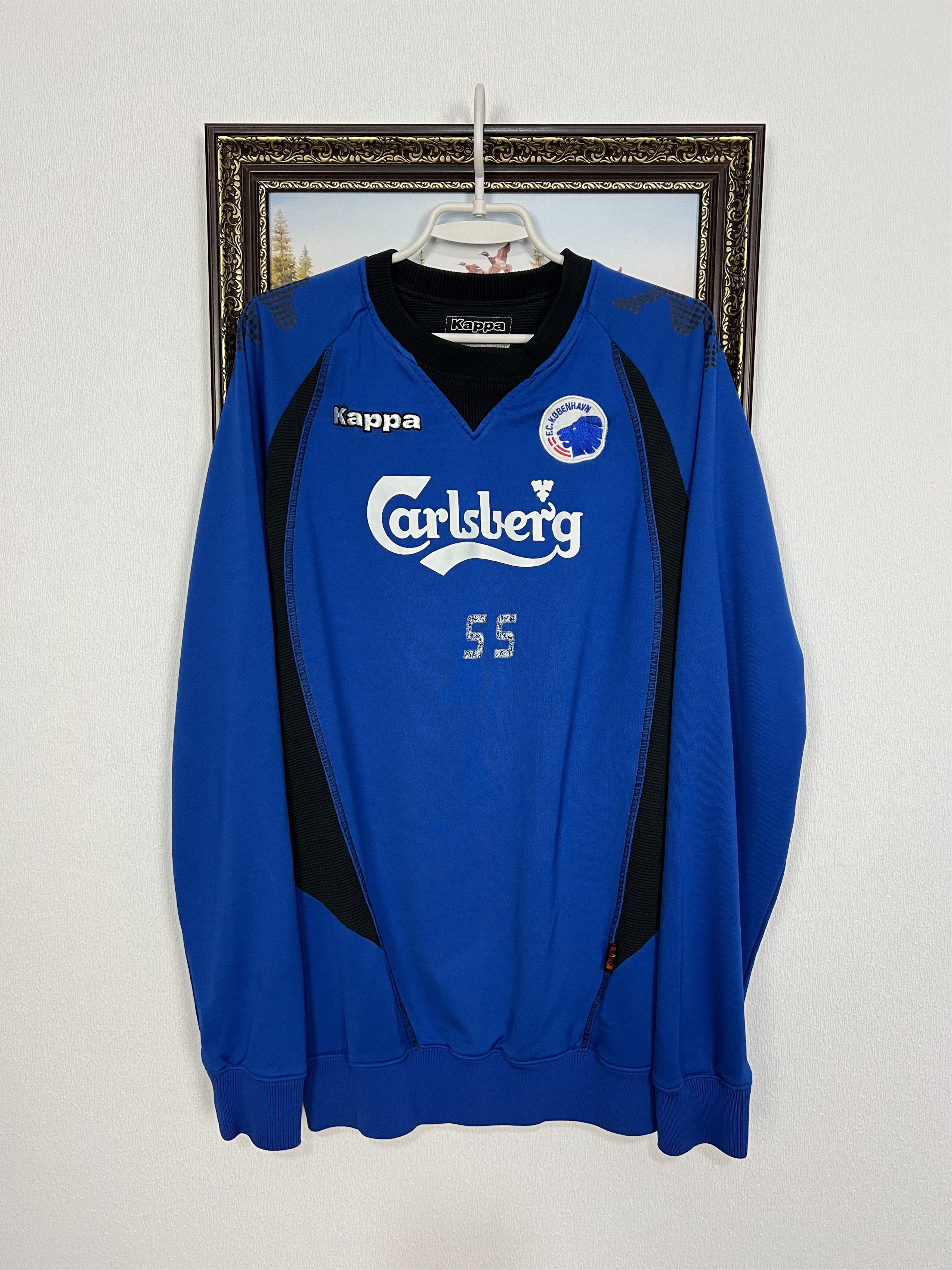 Kappa Copenhagen Kobenhavn Football Player Issue Sweatshirt Jacket Size US XXL / EU 58 / 5 - 1 Thumbnail