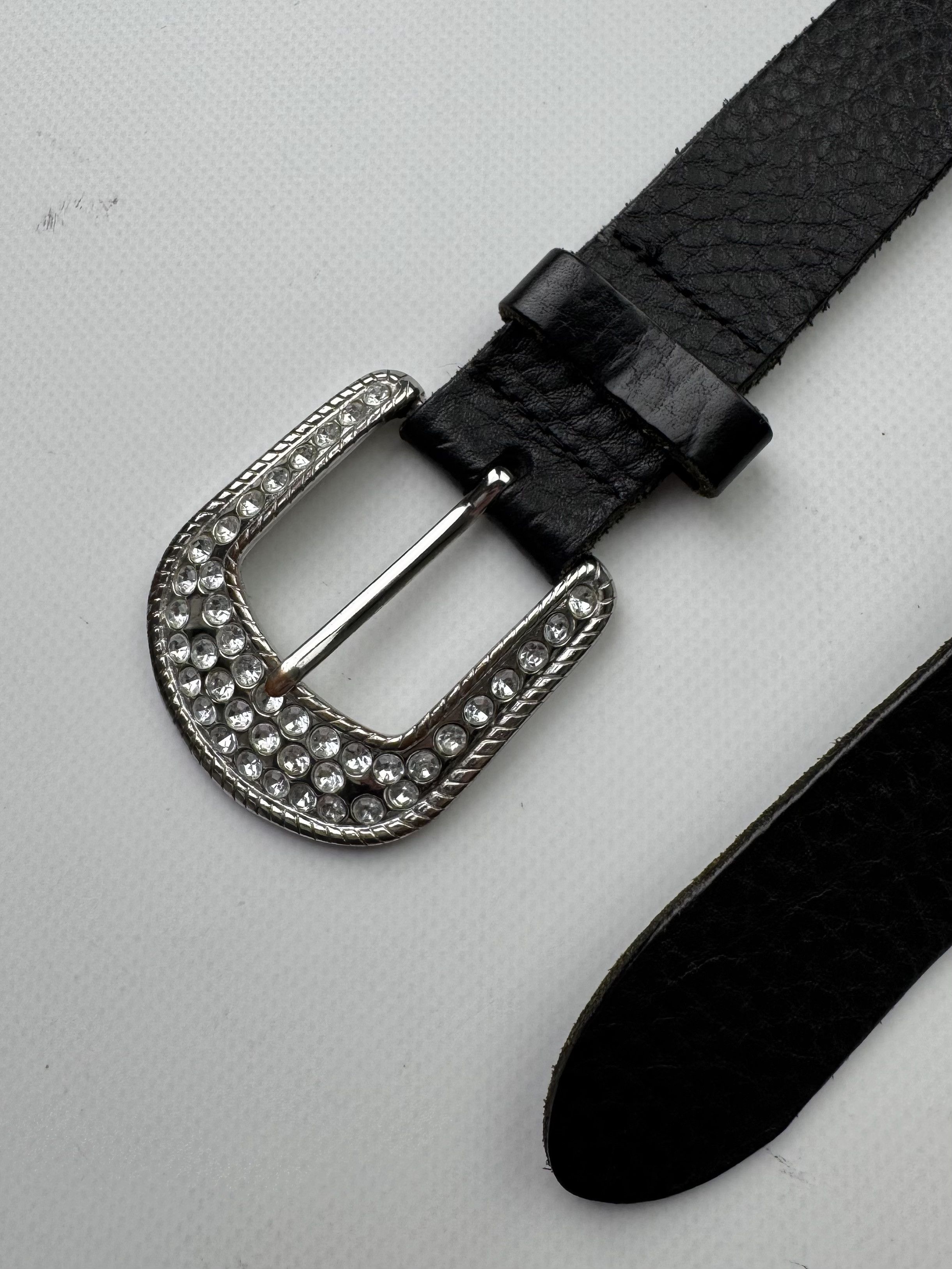 Vintage Vintage Leather Belt B518(V428)E2 Size 32 - 3 Thumbnail