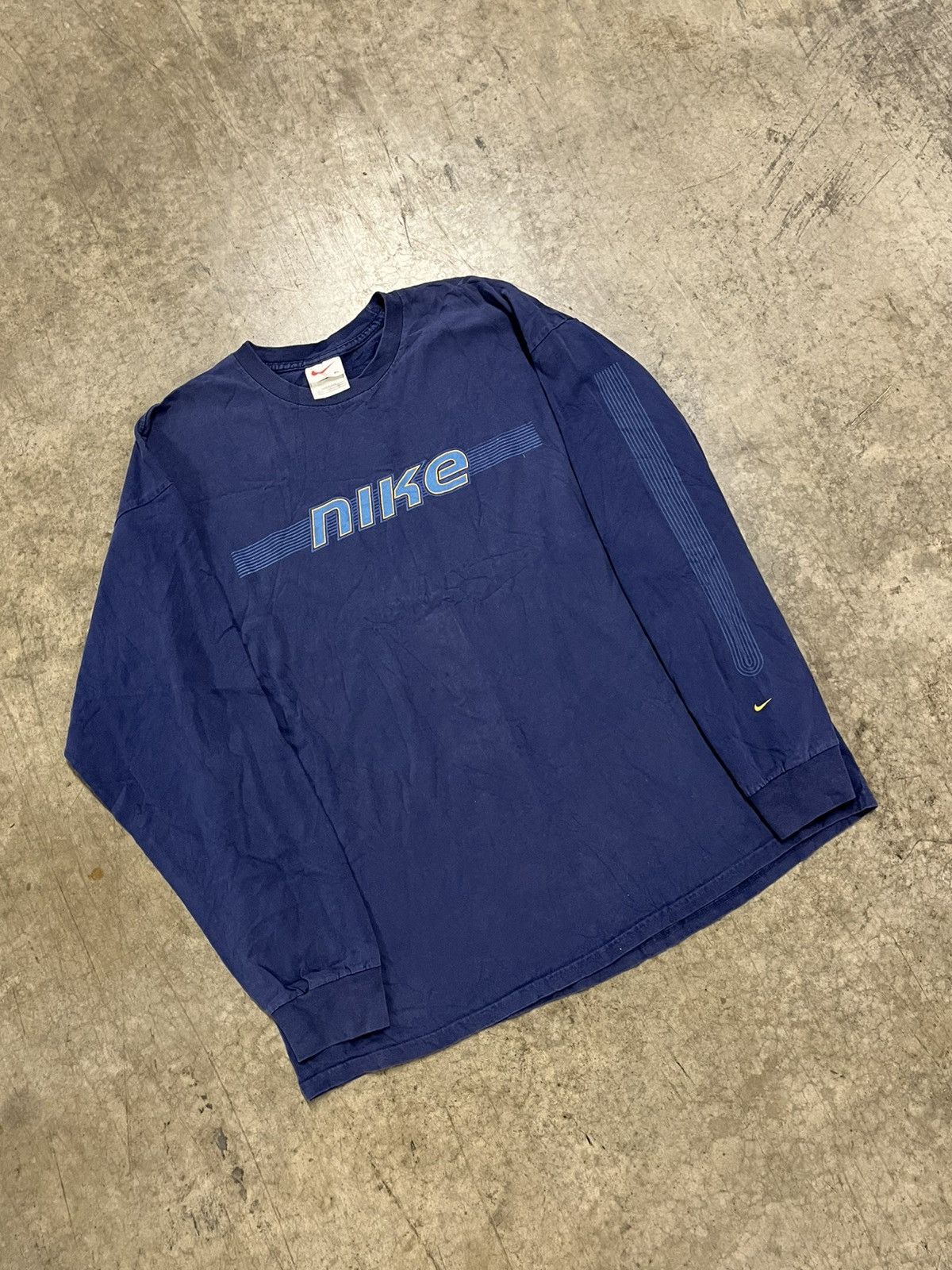 Nike × Vintage Nike vintage longsleeve tee shirt 90s rare hype skater Size US XL / EU 56 / 4 - 3 Thumbnail