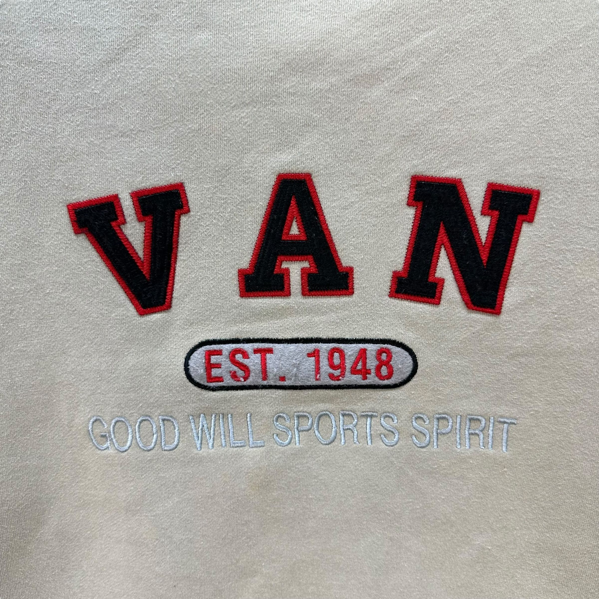 Van VAN Jac Big Logo Sweatshirts #9172-66 Size US L / EU 52-54 / 3 - 3 Thumbnail
