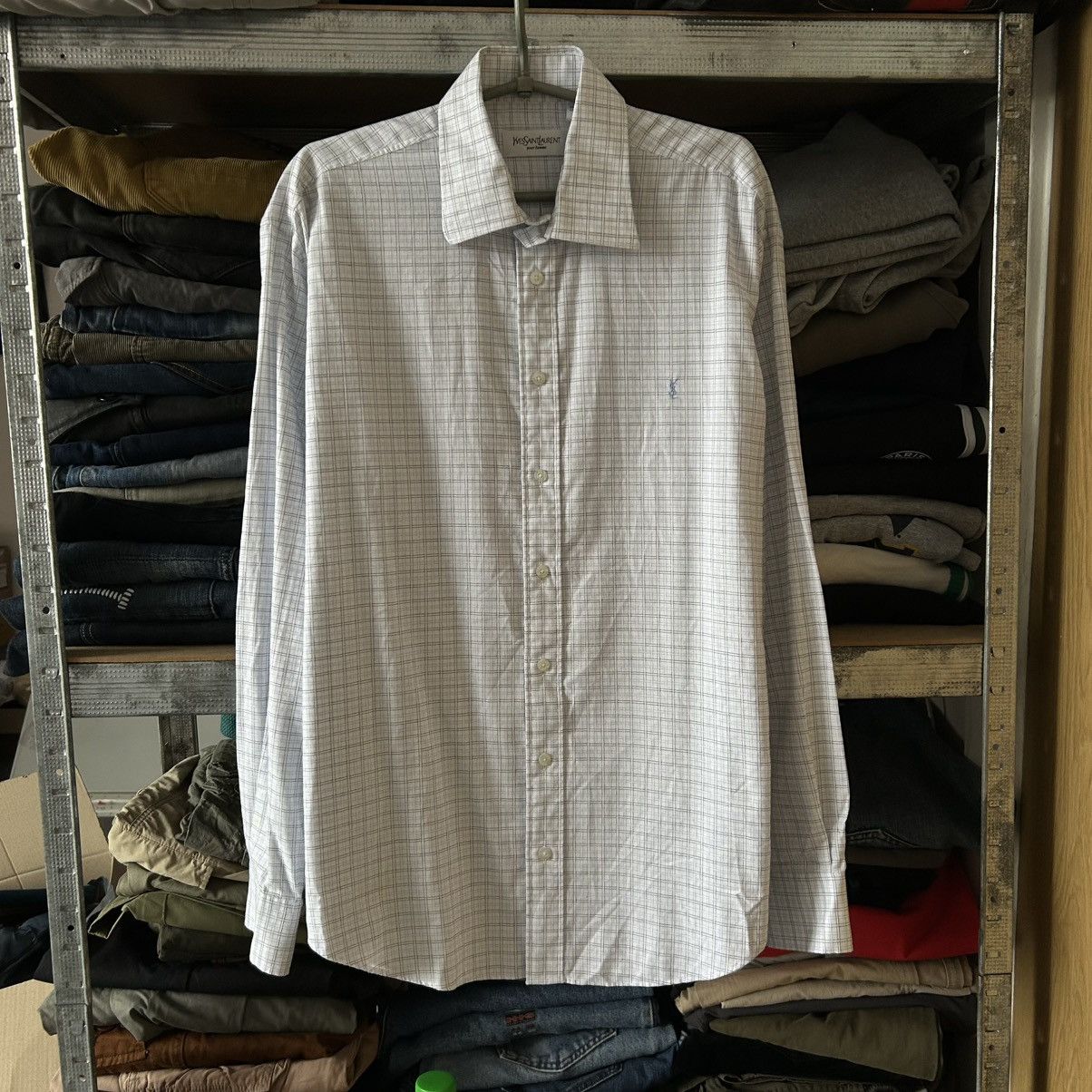 Yves Saint Laurent Luxury Yves Saint Laurent Small Logo Basic designer shirt Size US L / EU 52-54 / 3 - 1 Thumbnail