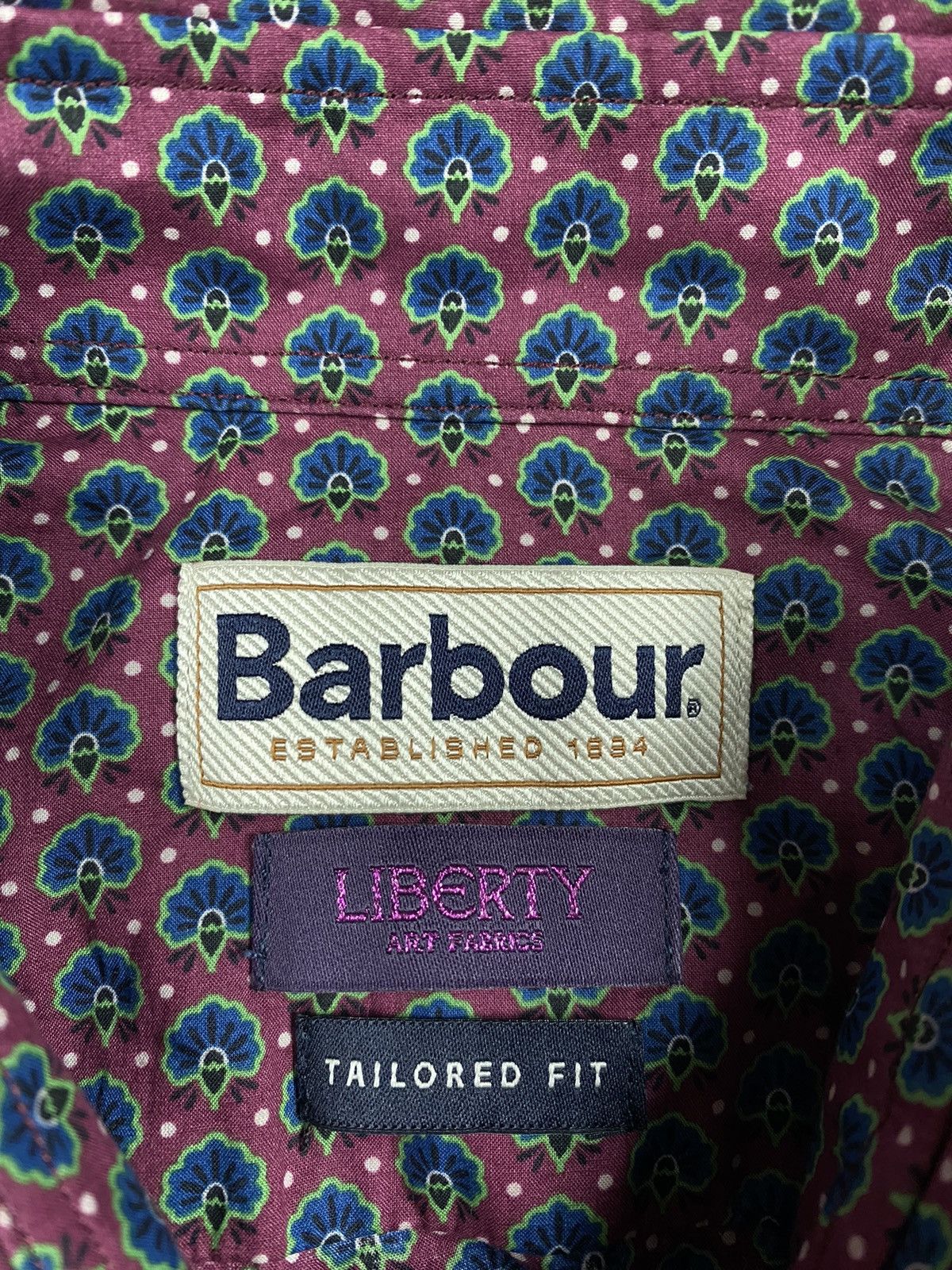 Barbour Barbour Liberty ART Fabrics Flowers Print Button Up Shirt Size US L / EU 52-54 / 3 - 9 Thumbnail