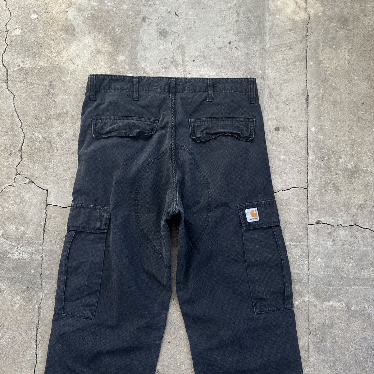 Carhartt Carhartt WiP Cargo regular Pants Black Multipocket Size US 31 - 5 Thumbnail