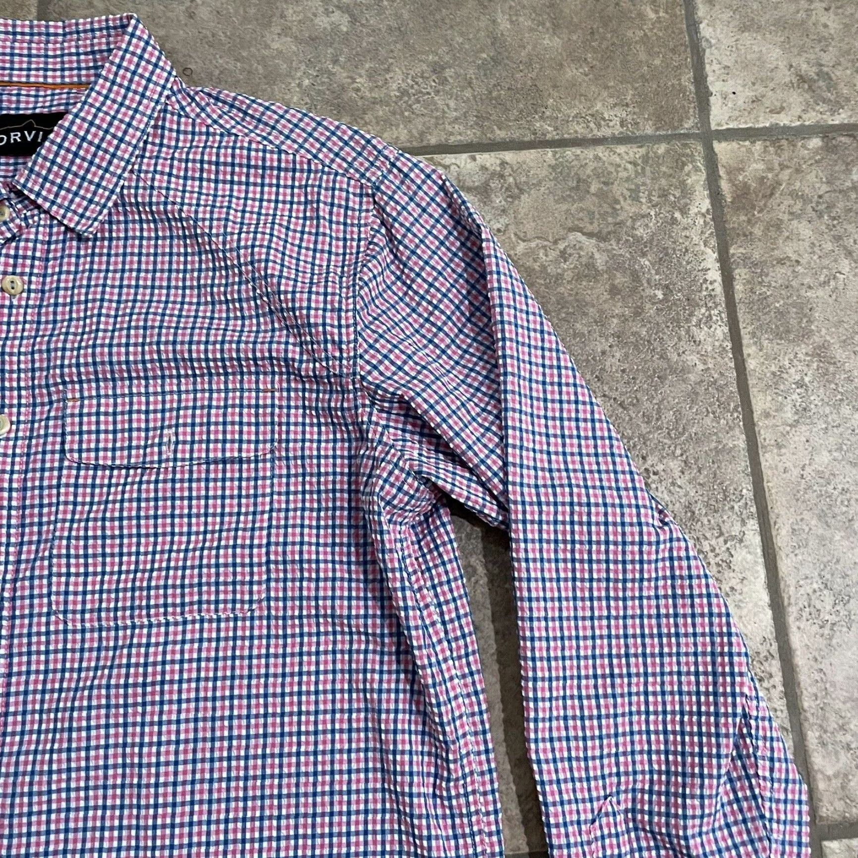 Orvis VINTAGE Orvis Plaid Shirt Adult Long Sleeve Button-Down Collar Mens Size L Blue Size US L / EU 52-54 / 3 - 2 Thumbnail