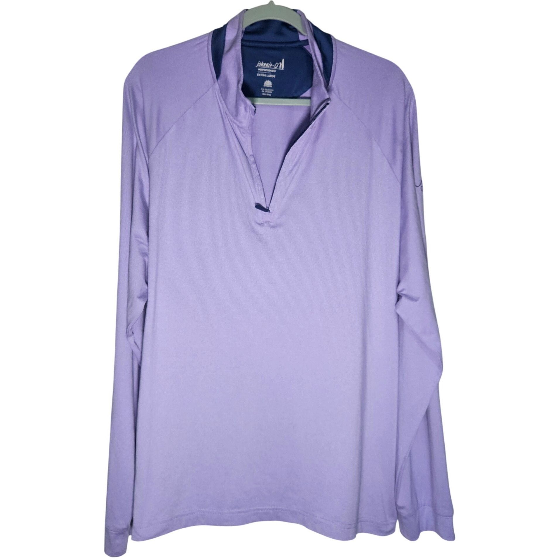 johnnie-O Johnnie-O Men Lavender Pullover XL Performance UPF50 Coastal Size US XL / EU 56 / 4 - 2 Thumbnail