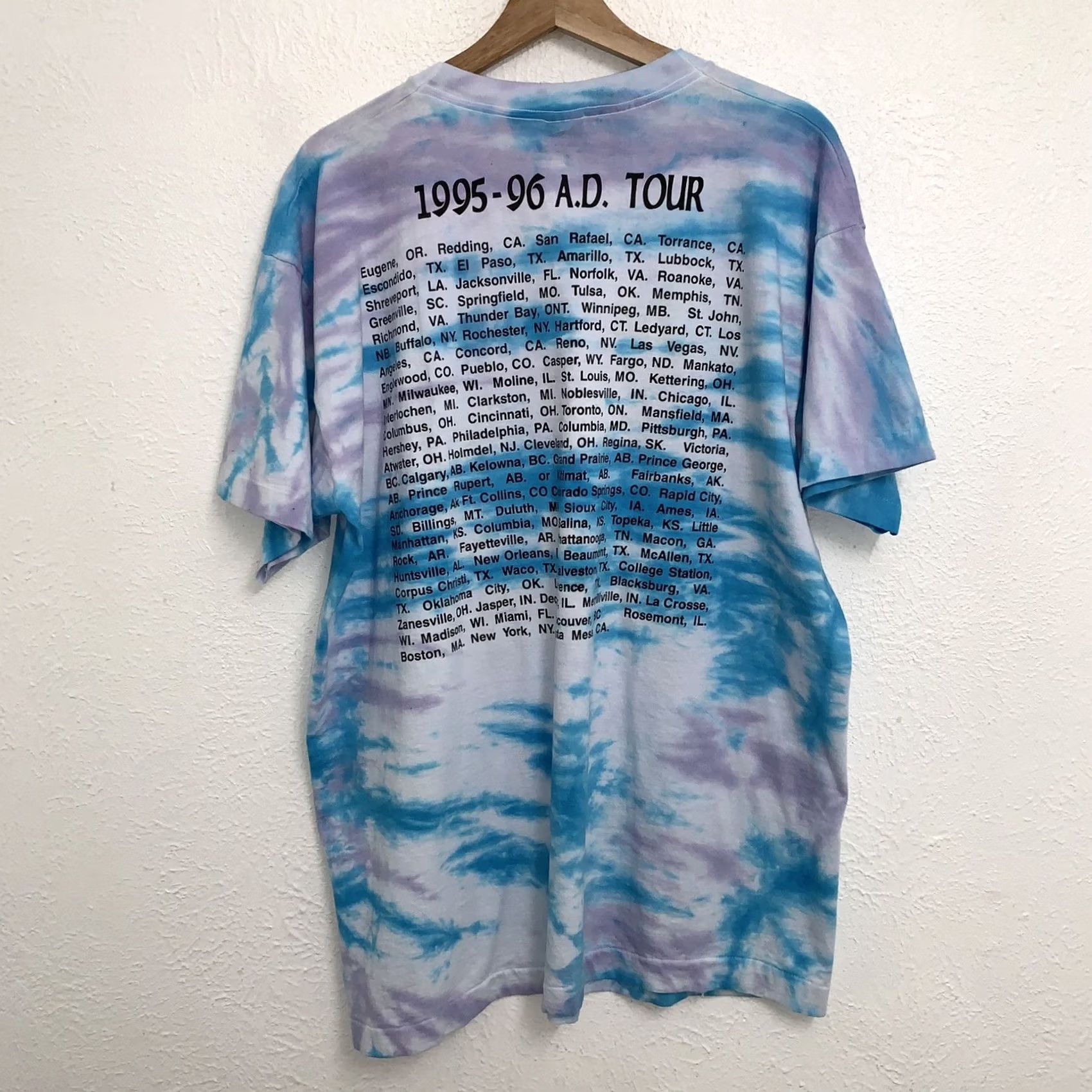 Fruit Of The Loom VINTAGE Philomena Marano x Bill Stabile T-Shirt XL Tie Dye Tee Artist 95-96 AD Size US XL / EU 56 / 4 - 2 Thumbnail