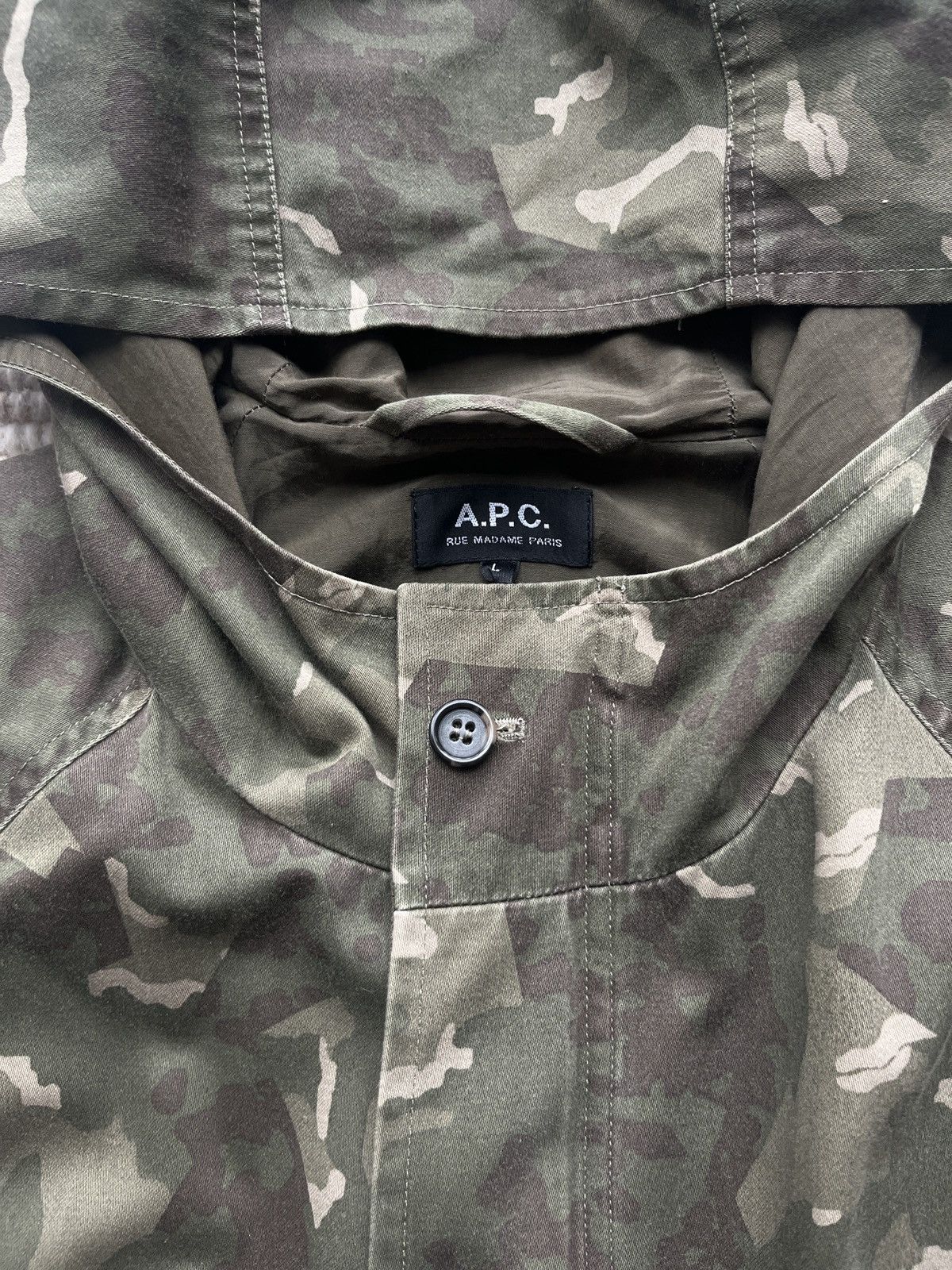 A.P.C. Camo Raglan Parka Size US L / EU 52-54 / 3 - 4 Thumbnail