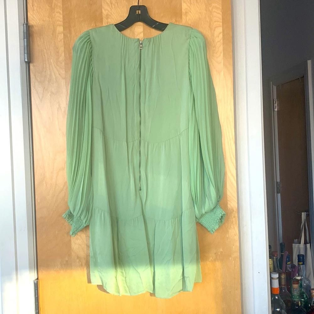 Designer Alice + Olivia-Chiffon bell slv mid length-Sm-100% Vis Shell Size S / US 4 / IT 40 - 7 Thumbnail