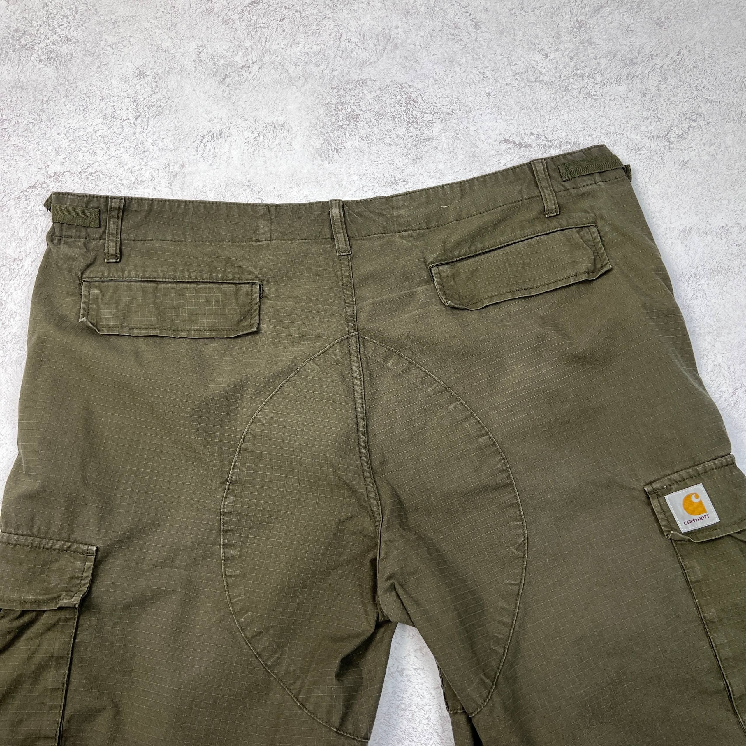 Carhartt Carhartt WIP Aviation Shorts Olive Green Ripstop Men's Size US 40 / EU 56 - 8 Thumbnail