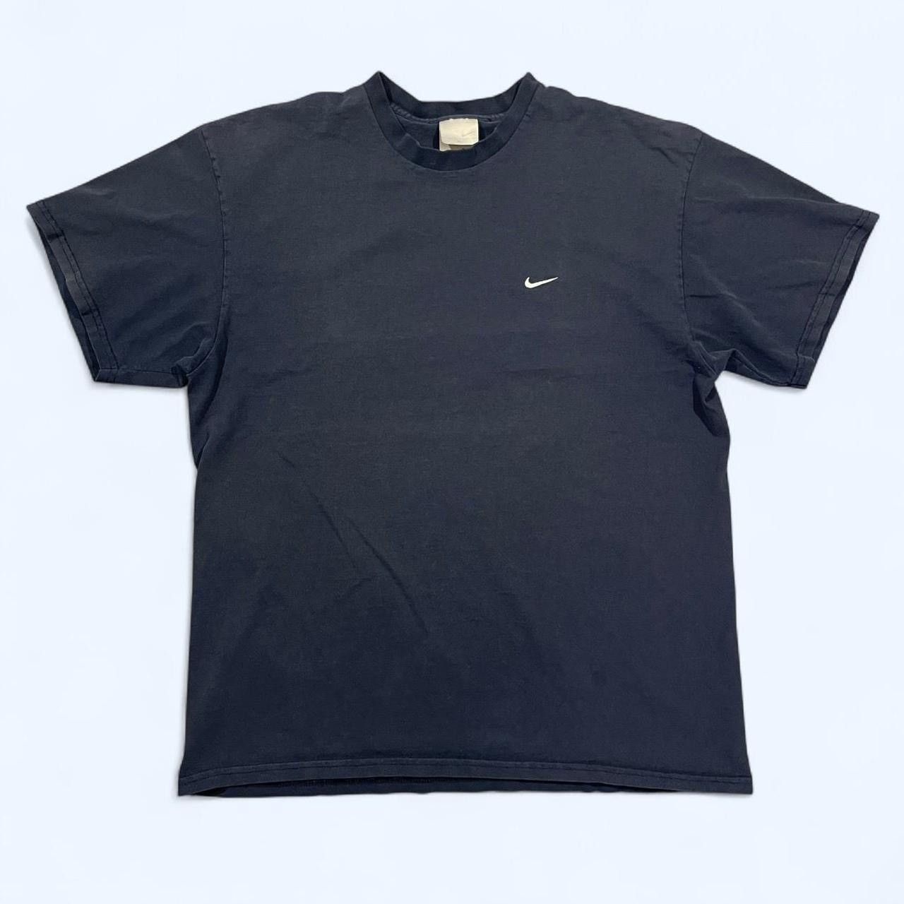 Nike × Vintage Vintage Y2K Navy Nike Swoosh T-Shirt Size US XL / EU 56 / 4 - 1 Thumbnail