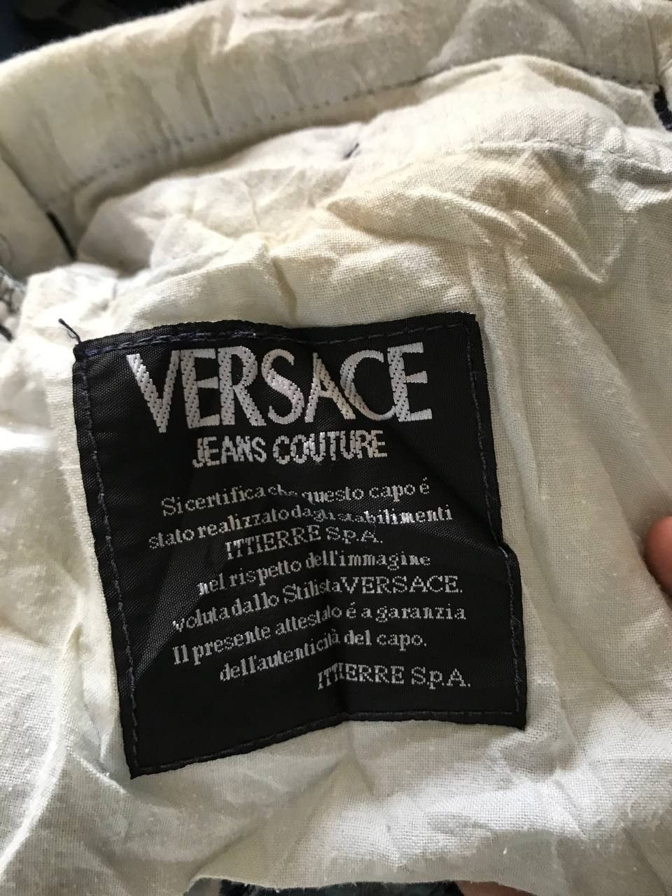 Indigo × Versace × Versace Jeans Couture Vintage Versace Faded Shorts Size US 30 / EU 46 - 7 Thumbnail