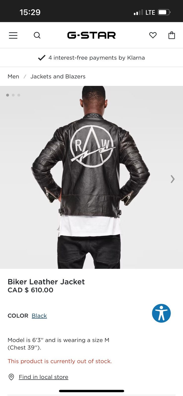 G-Star G-Star Raw biker leather jacket Size US M / EU 48-50 / 2 - 2 Thumbnail
