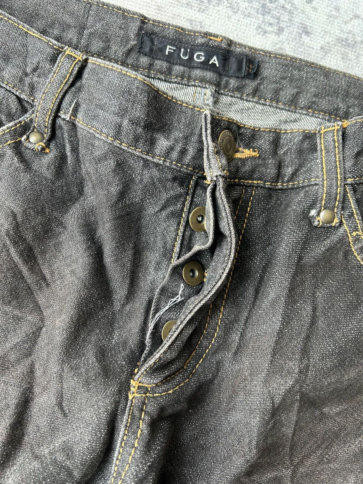 GOSTAR DE FUGA Fuga Super Flared Rockstar Jeans Size US 31 - 15 Thumbnail