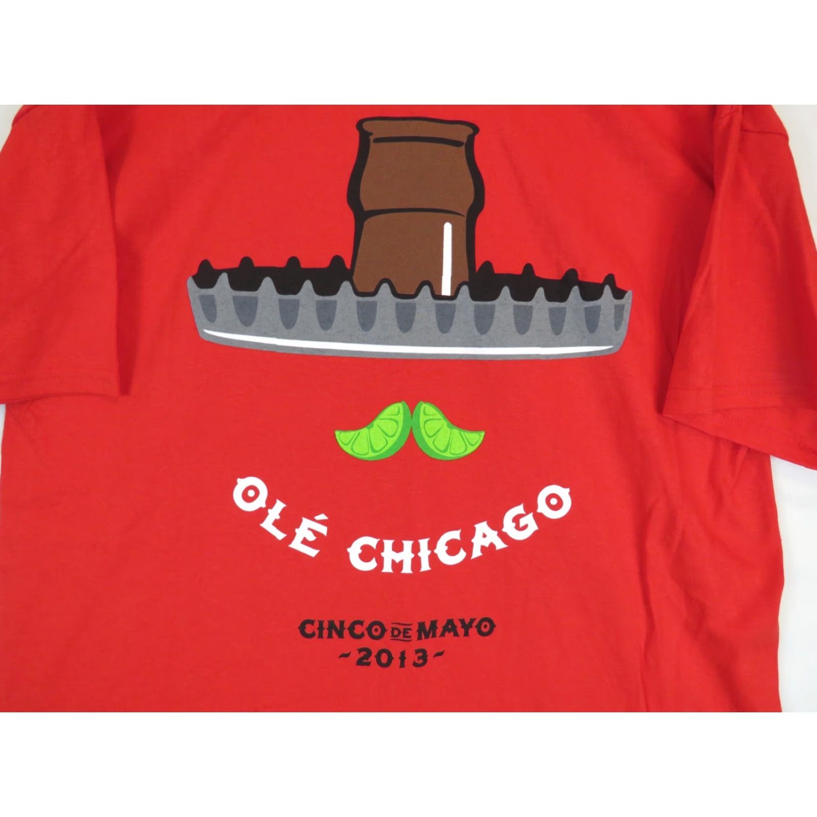 Gildan VINTAGE Old Chicago Cinco de Mayo Beer Mini Tour 2013 Red T-Shirt Tee L Size US L / EU 52-54 / 3 - 2 Thumbnail
