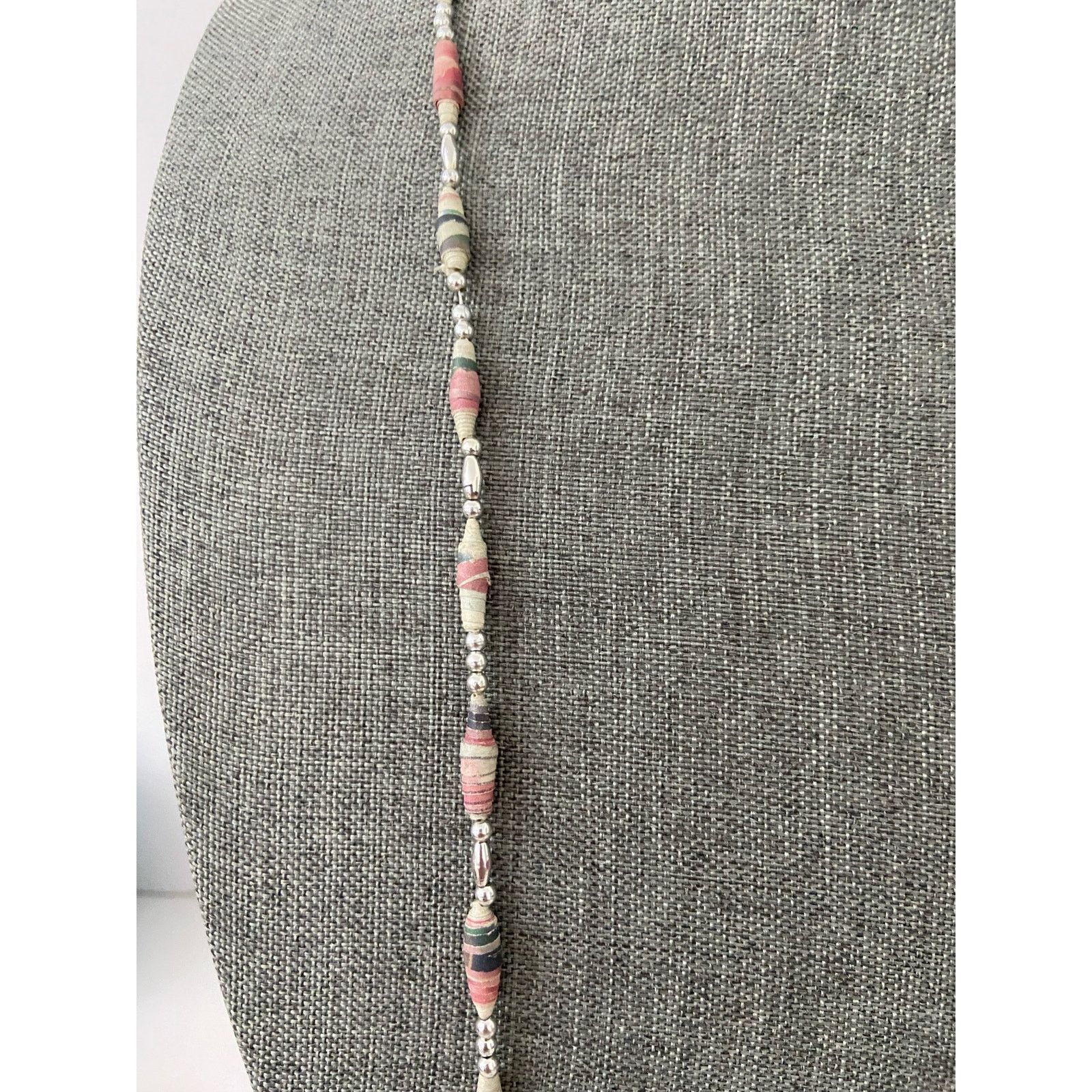 Vintage paper bead necklace Size ONE SIZE - 2 Thumbnail
