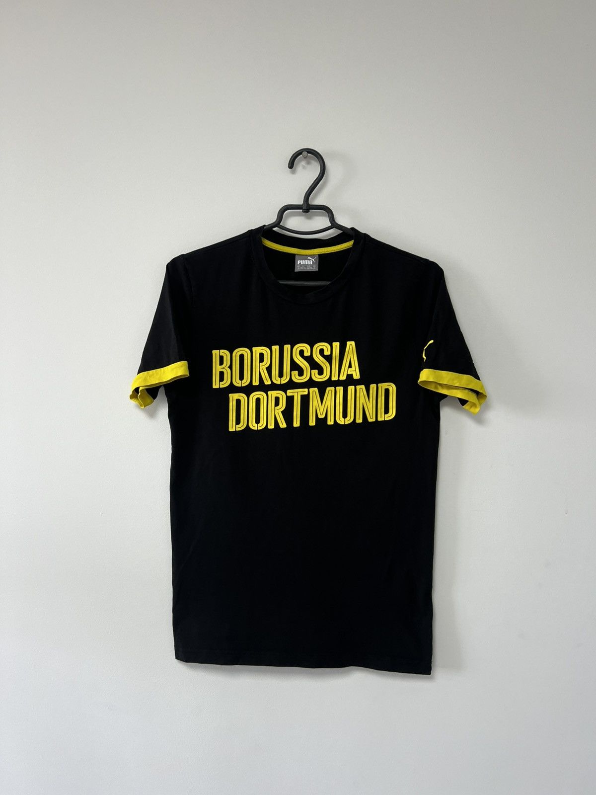 Puma Borussia Dortmund Training T shirt Cotton BVB Puma Black S Size US S / EU 44-46 / 1 - 4 Thumbnail