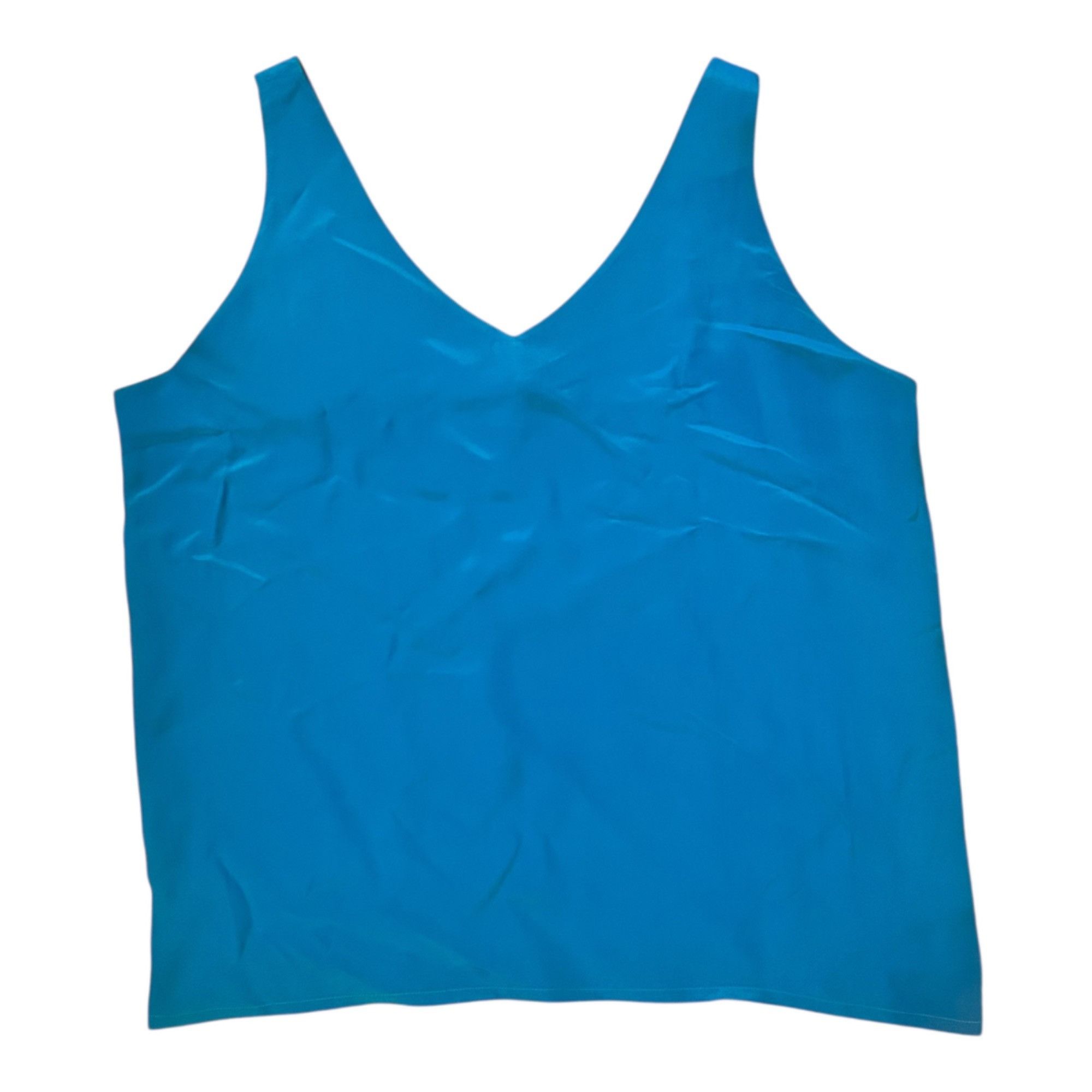Vintage Vintage Autograph 100% Silk Shell Turquoise Jewel Tone Blous Size L / US 10 / IT 46 - 1 Thumbnail
