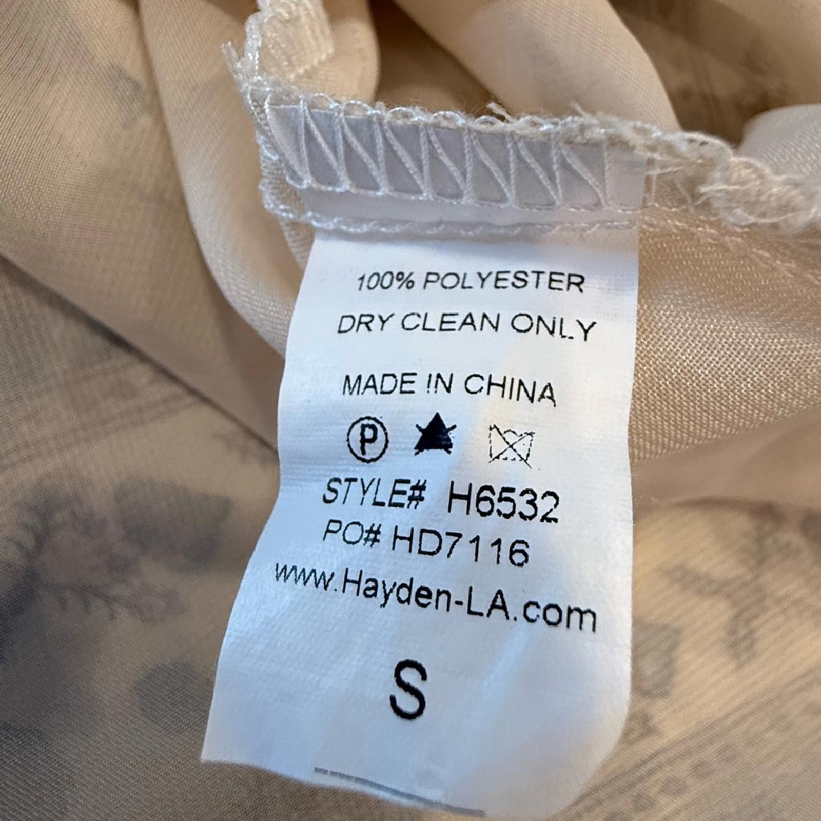 Other Hayden boho dress stripe floral ruffle green cream tan SZ SM Size S / US 4 / IT 40 - 7 Thumbnail