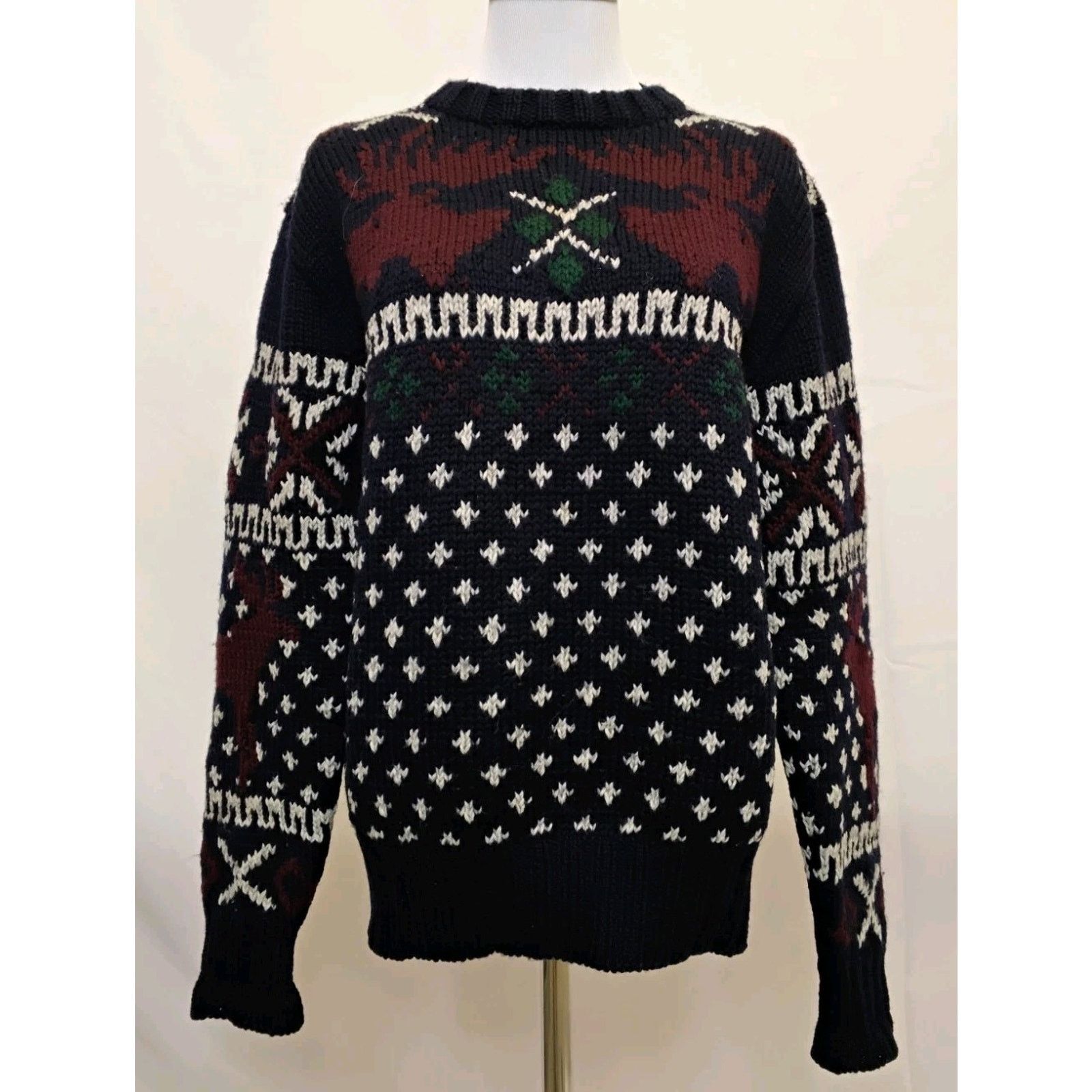 Lauren Ralph Lauren Ralph Lauren Handknit Sweater Women's S 90's Wool Blue Label Size S / US 4 / IT 40 - 2 Thumbnail