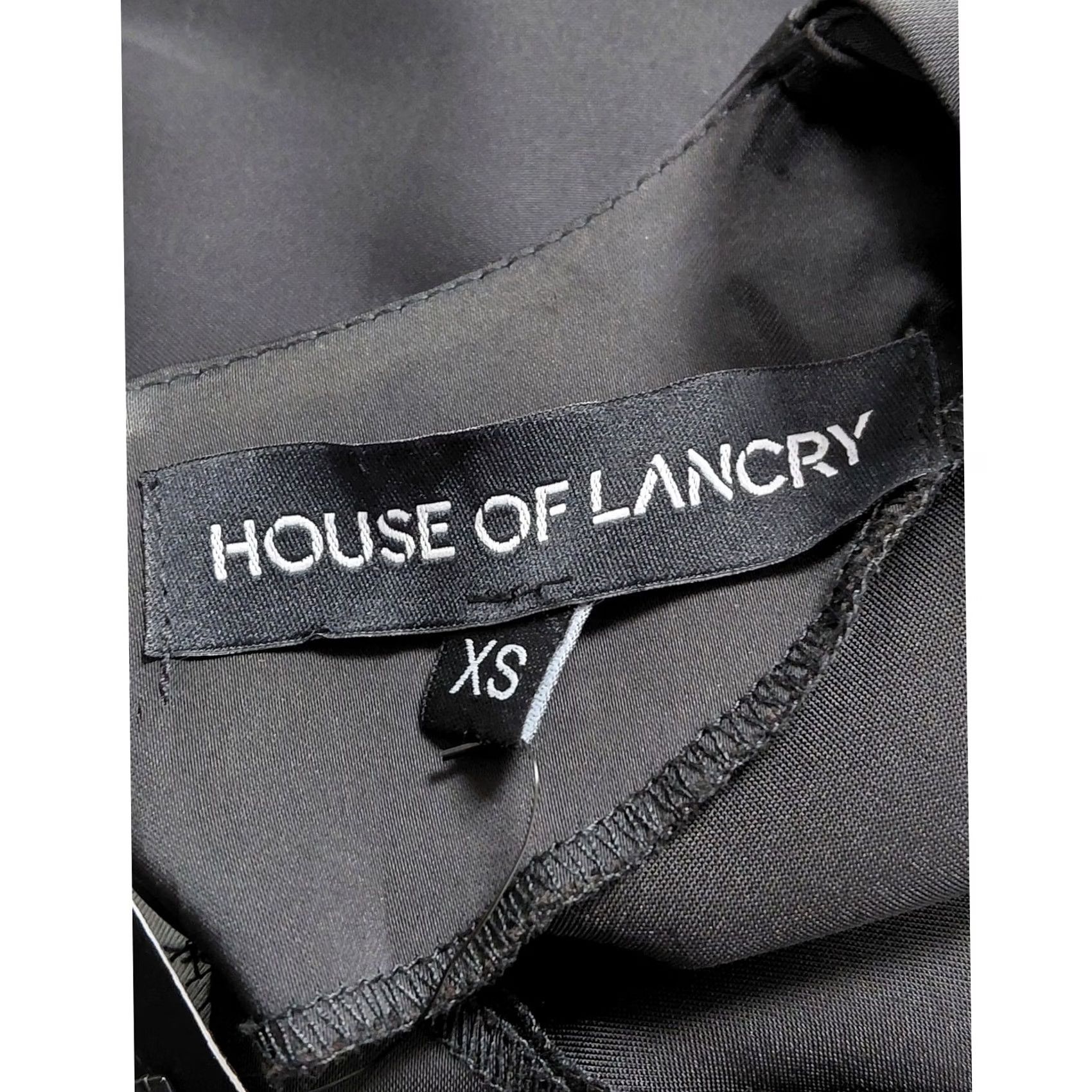 Vintage HOUSE OF LANCRY Black Long Sleeve Top Solid Lightweight Womens XS Blouse Size XS / US 0-2 / IT 36-38 - 4 Thumbnail