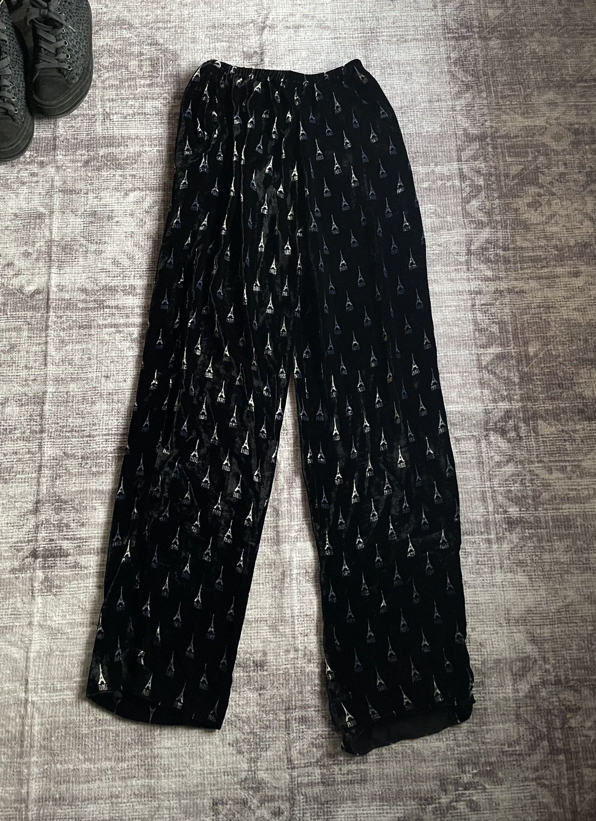 Balenciaga Balenciaga FW19 Eiffel Tower Silk Pajama Pants Size US 32 / EU 48 - 9 Thumbnail