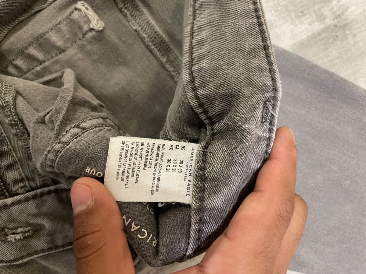 American Eagle Outfitters AMERICAN EAGLE FLEX 30X30 GRAY DENIM PANTS Size US 30 / EU 46 - 3 Thumbnail