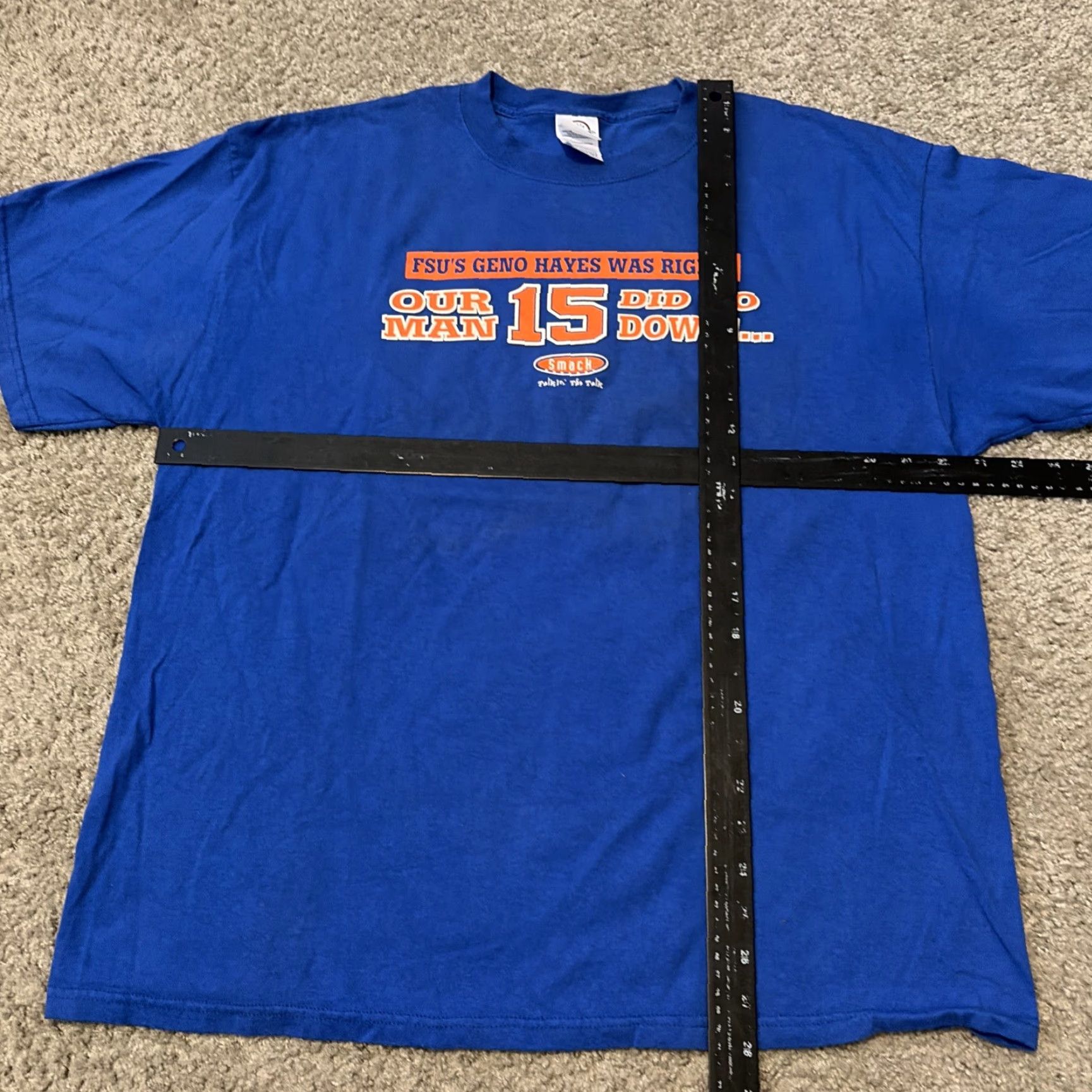 Vintage VINTAGE Florida Gators Football Tim Tebow Heisman Smack Talk Blue T-Shirt XL Size US XL / EU 56 / 4 - 6 Thumbnail