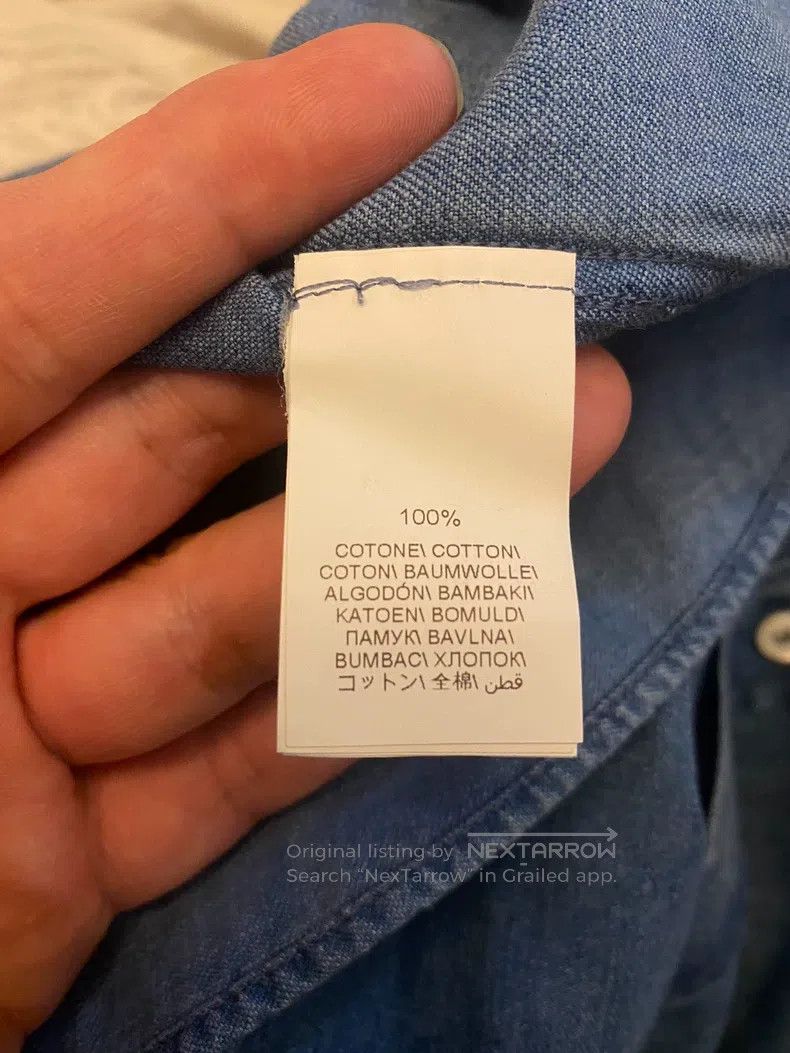 Brunello Cucinelli Brunello Cucinelli Denim Shirt, Sea Island Cotton Size US S / EU 44-46 / 1 - 7 Thumbnail