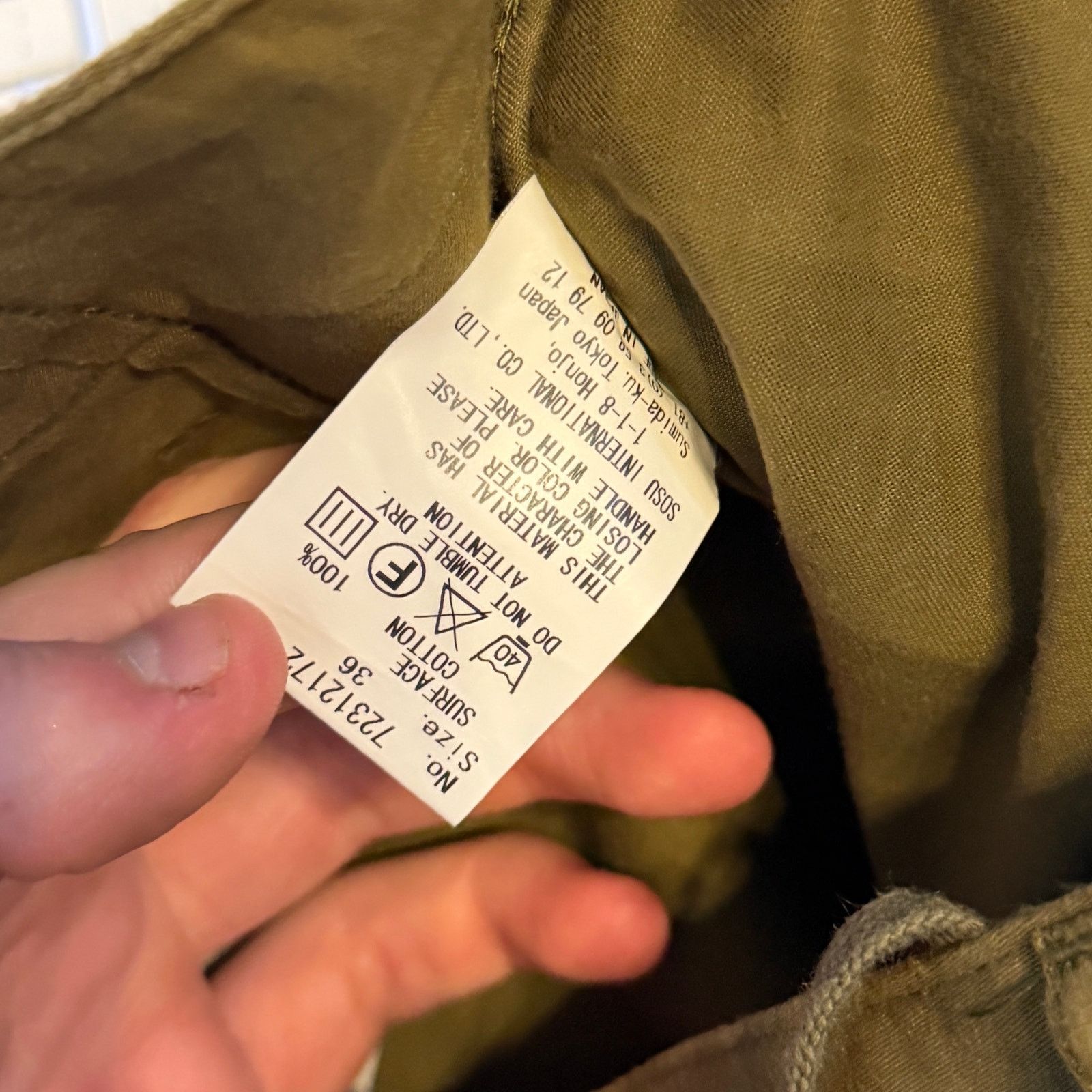 Maison MIHARA YASUHIRO Miharaya Olive Green Capri Pants Size 30" / US 8 / IT 44 - 4 Thumbnail