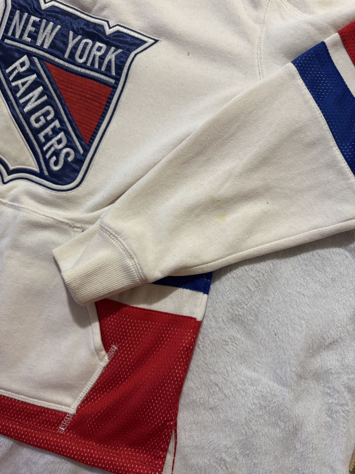 Ccm New York Rangers Fleece Hoodie Size US S / EU 44-46 / 1 - 2 Thumbnail