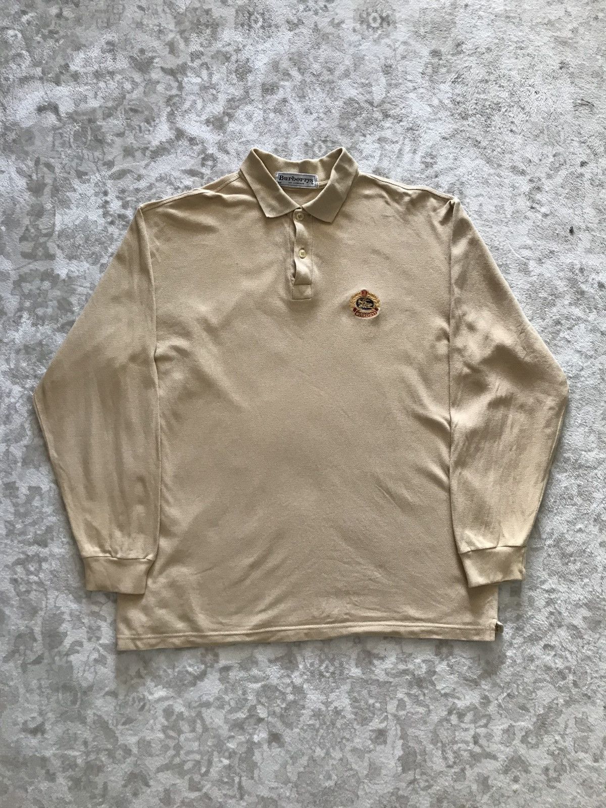 Burberry Vtg Burberrys Of London Long Sleeve Polo Shirt Size US M / EU 48-50 / 2 - 1 Thumbnail