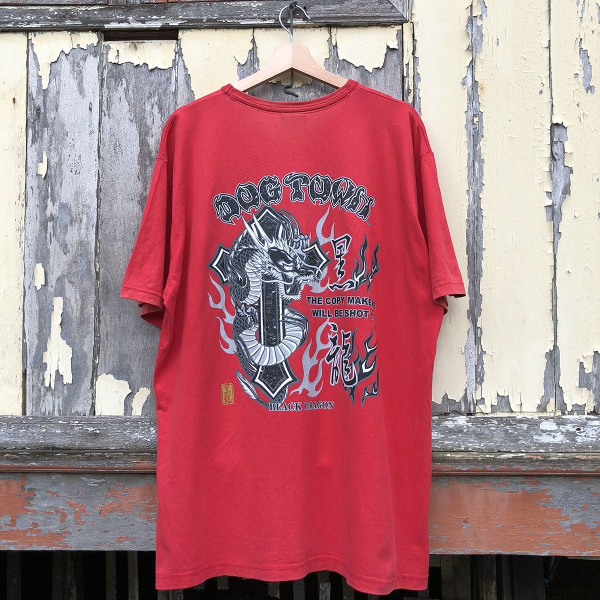 Vintage Thrashed Faded Dogtown Tshirt Size US XL / EU 56 / 4 - 1 Thumbnail