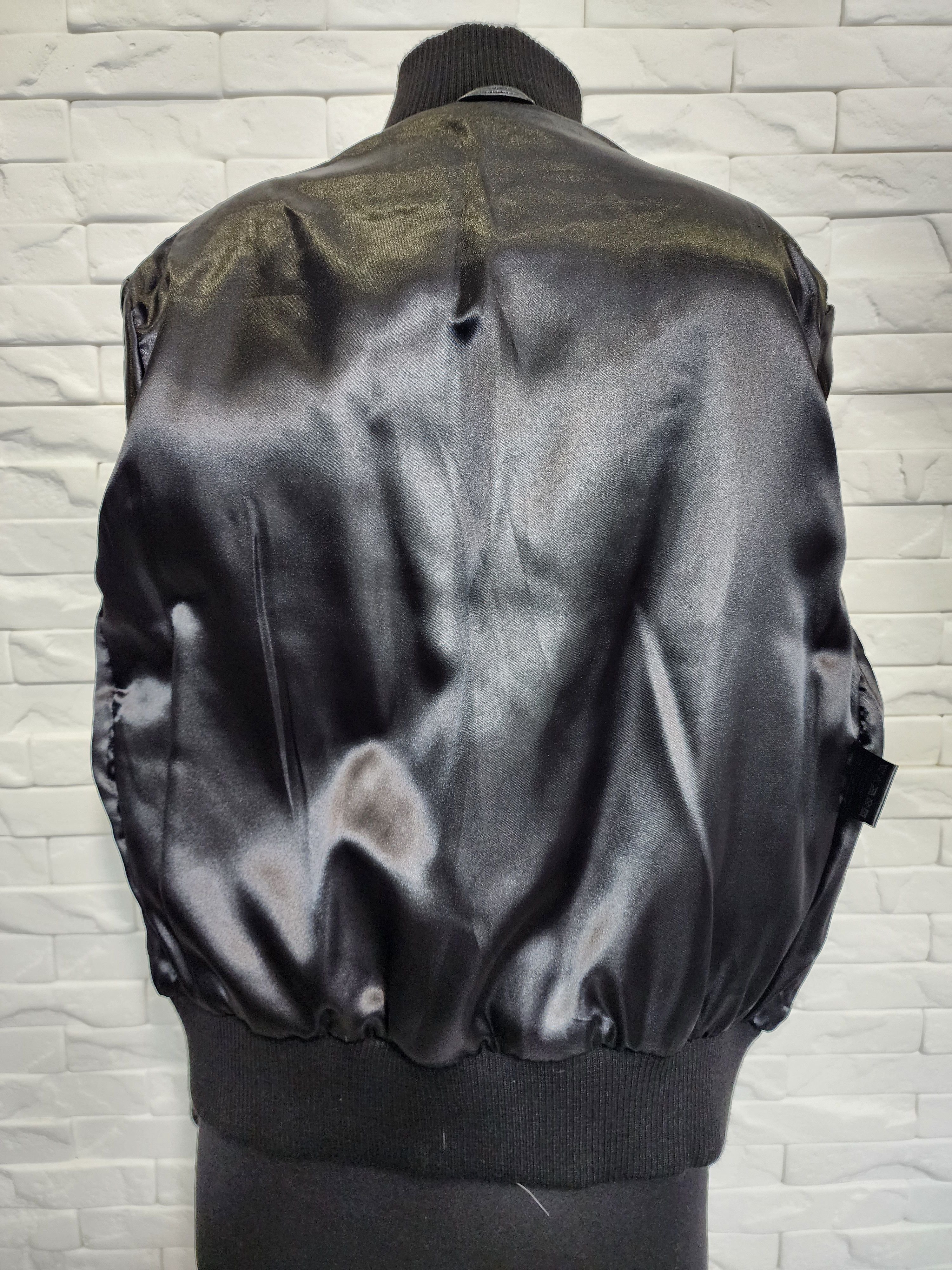Genuine Leather Men's Black Genuine Leather Jacket: Buttoned Pockets Size US L / EU 52-54 / 3 - 7 Thumbnail