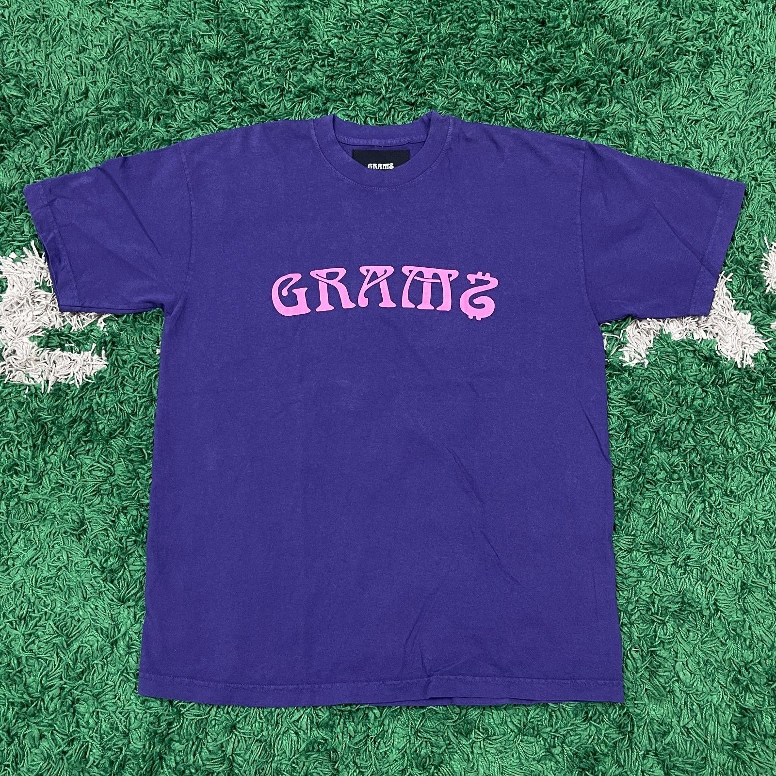 Stussy 2019 Grams SF Purple Logo Tee T Shirt Size Large L B11 Size US L / EU 52-54 / 3 - 1 Thumbnail