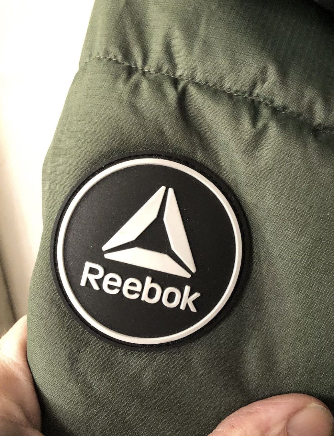 Reebok Reebok Reversible Olive Camouflaged Hooded Puffer Jacket Size US S / EU 44-46 / 1 - 4 Thumbnail