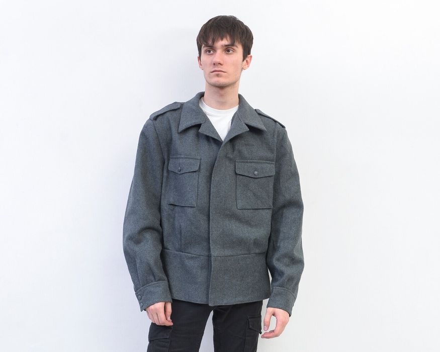 Vintage Finnish Army Jacket 1983 M Wool Officer Coat Military | Grailed