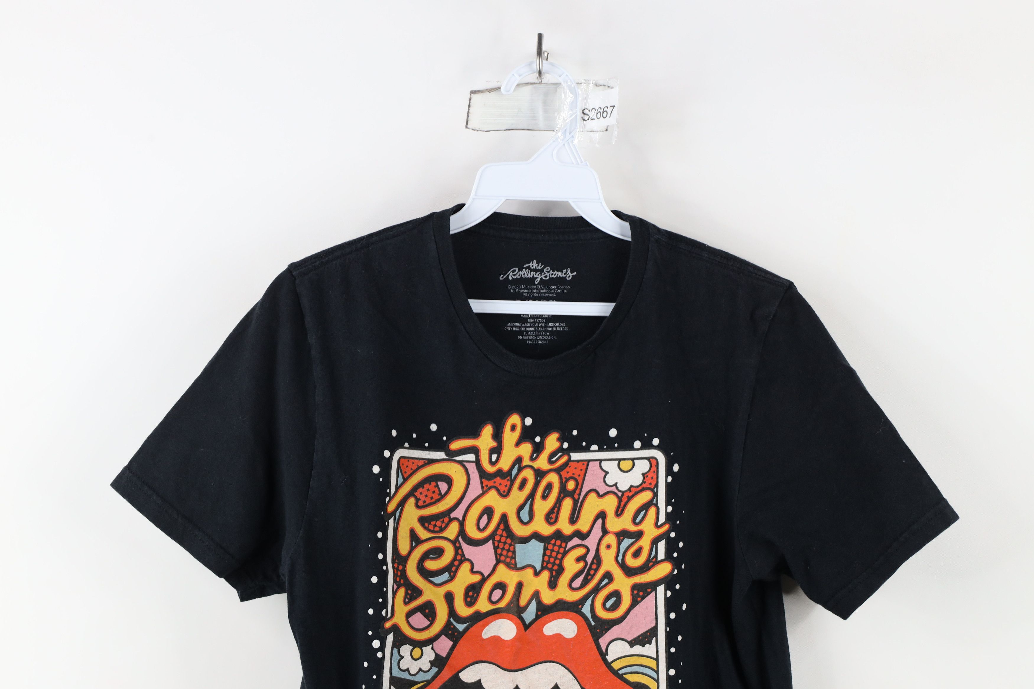 Vintage Retro Y2K Spell Out The Rolling Stones Band T-Shirt Size S / US 4 / IT 40 - 2 Thumbnail