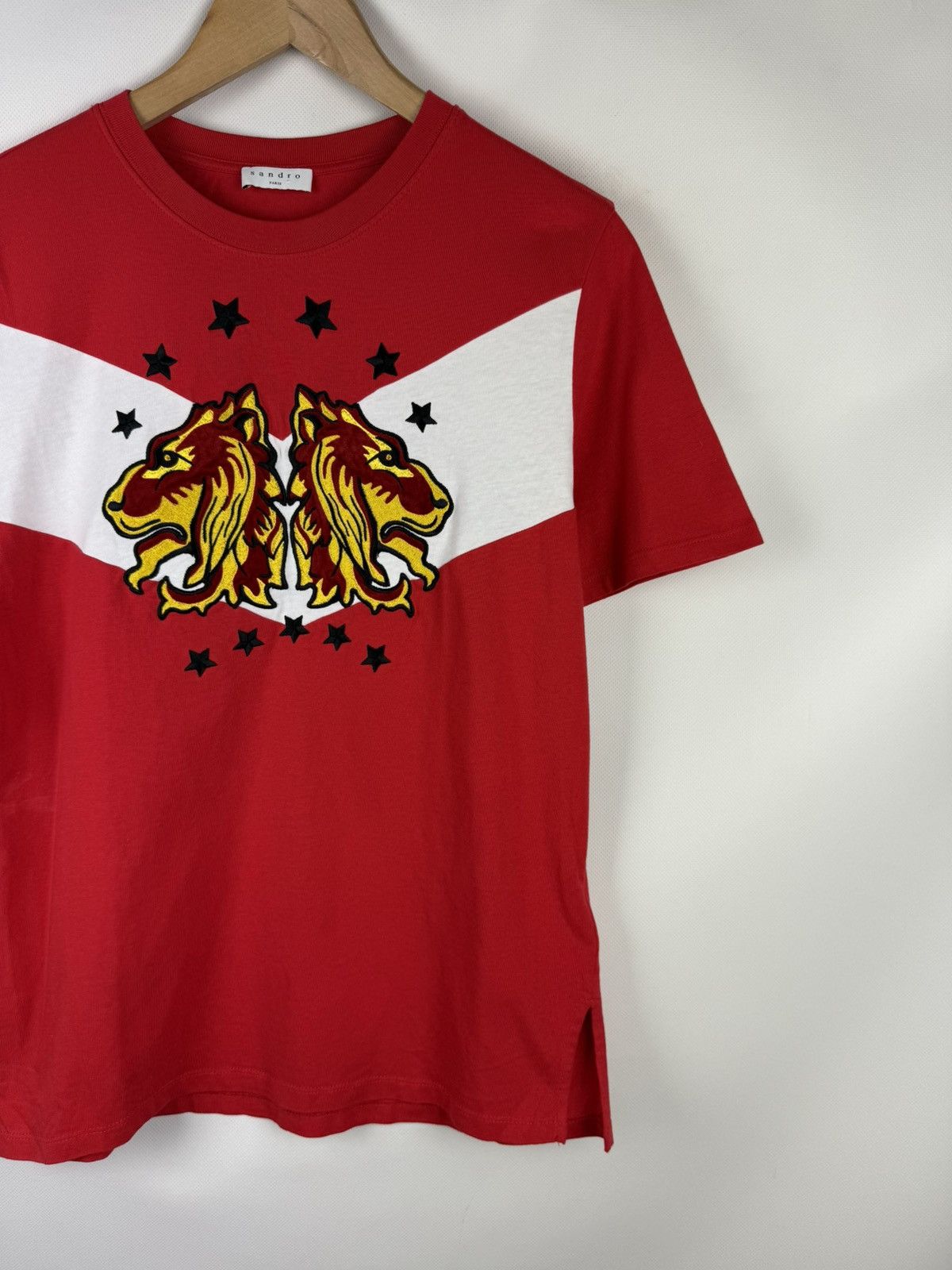 Sandro Sandro Paris Men’s Big Logo Short Sleeve T Shirt Size 2 / M Size US M / EU 48-50 / 2 - 3 Thumbnail