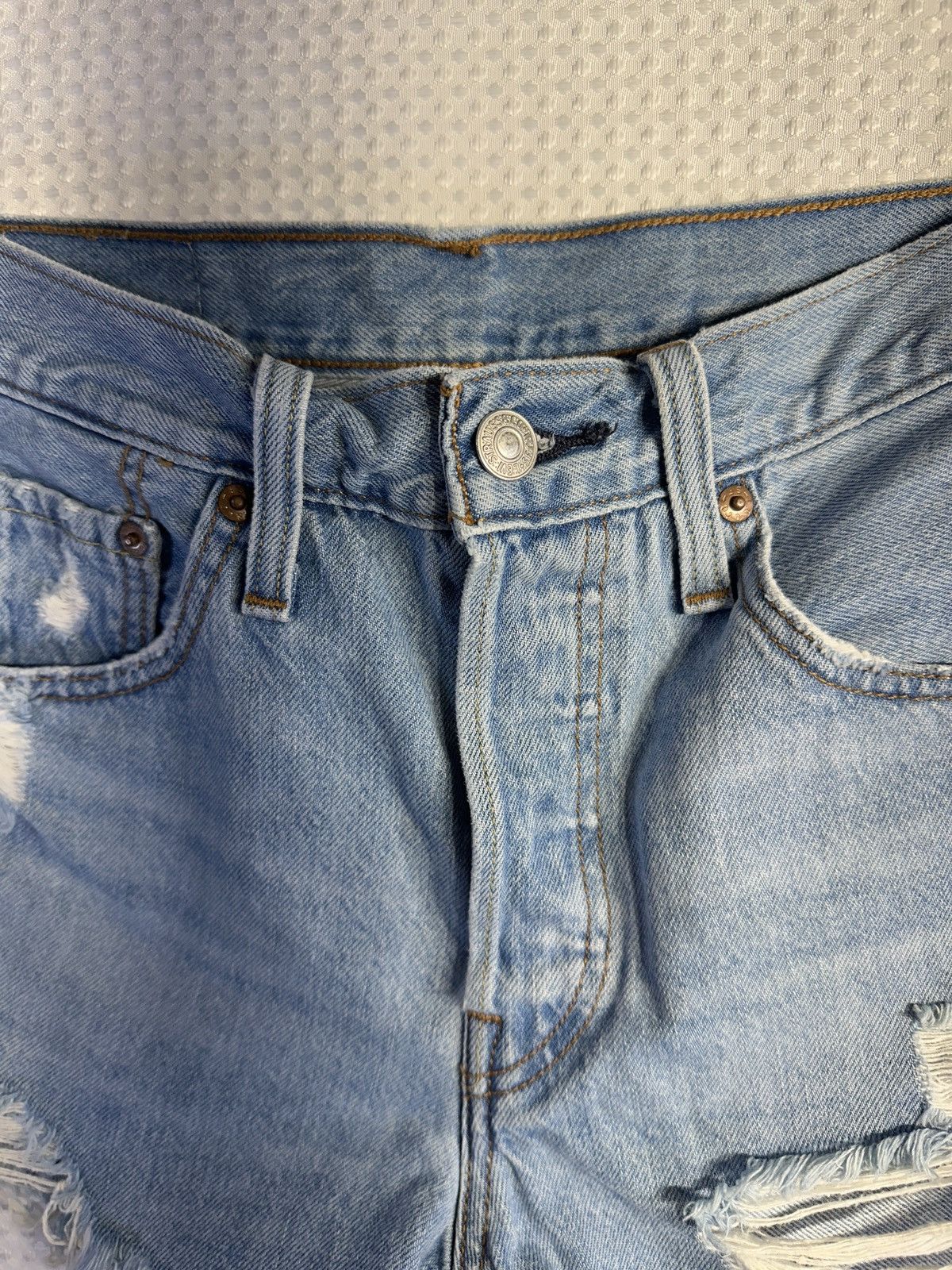 Levi's Levi’s 501 Original High-Rise Denim Shorts Size 25" / US 0 / IT 36 - 3 Thumbnail