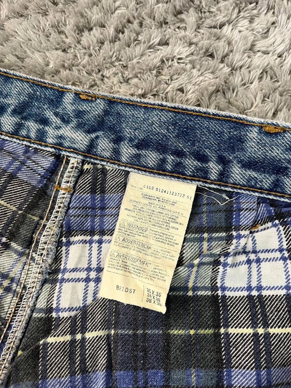 Carhartt × Vintage 90s Carhartt Jeans Vintage Streetwear Rare Logo Size US 34 / EU 50 - 14 Thumbnail