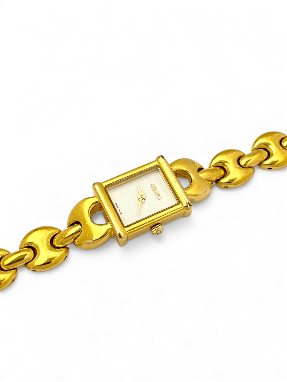 Gucci Gucci GG Horsebit Chain Gold Plated Tank Watch Vintage Size ONE SIZE - 6 Thumbnail