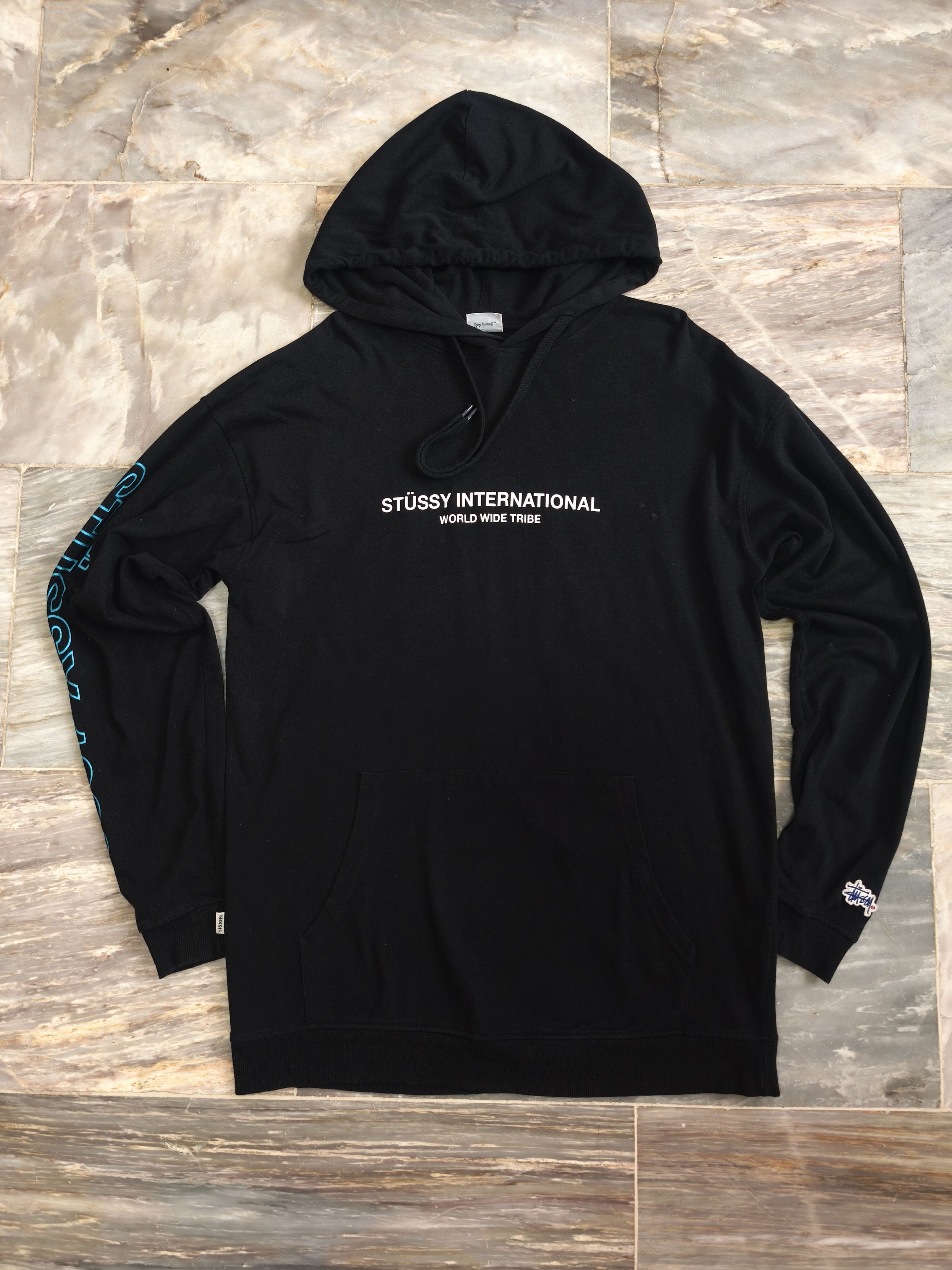 Stussy Stussy Int. Embroidered Hoodie Size US S / EU 44-46 / 1 - 1 Thumbnail