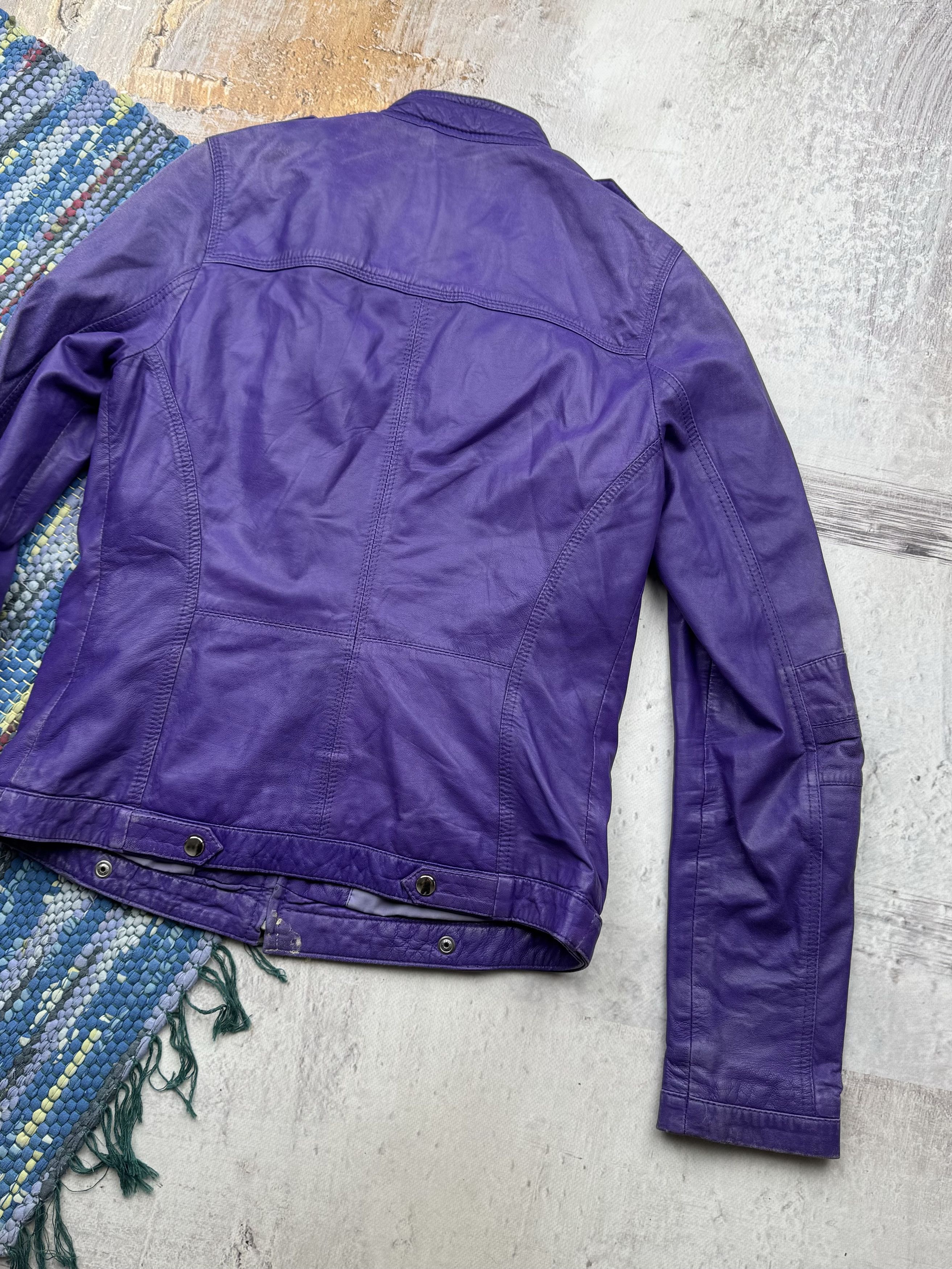 Vintage Vintage Faded Leather Jacket A162(150) Size M / US 6-8 / IT 42-44 - 14 Thumbnail