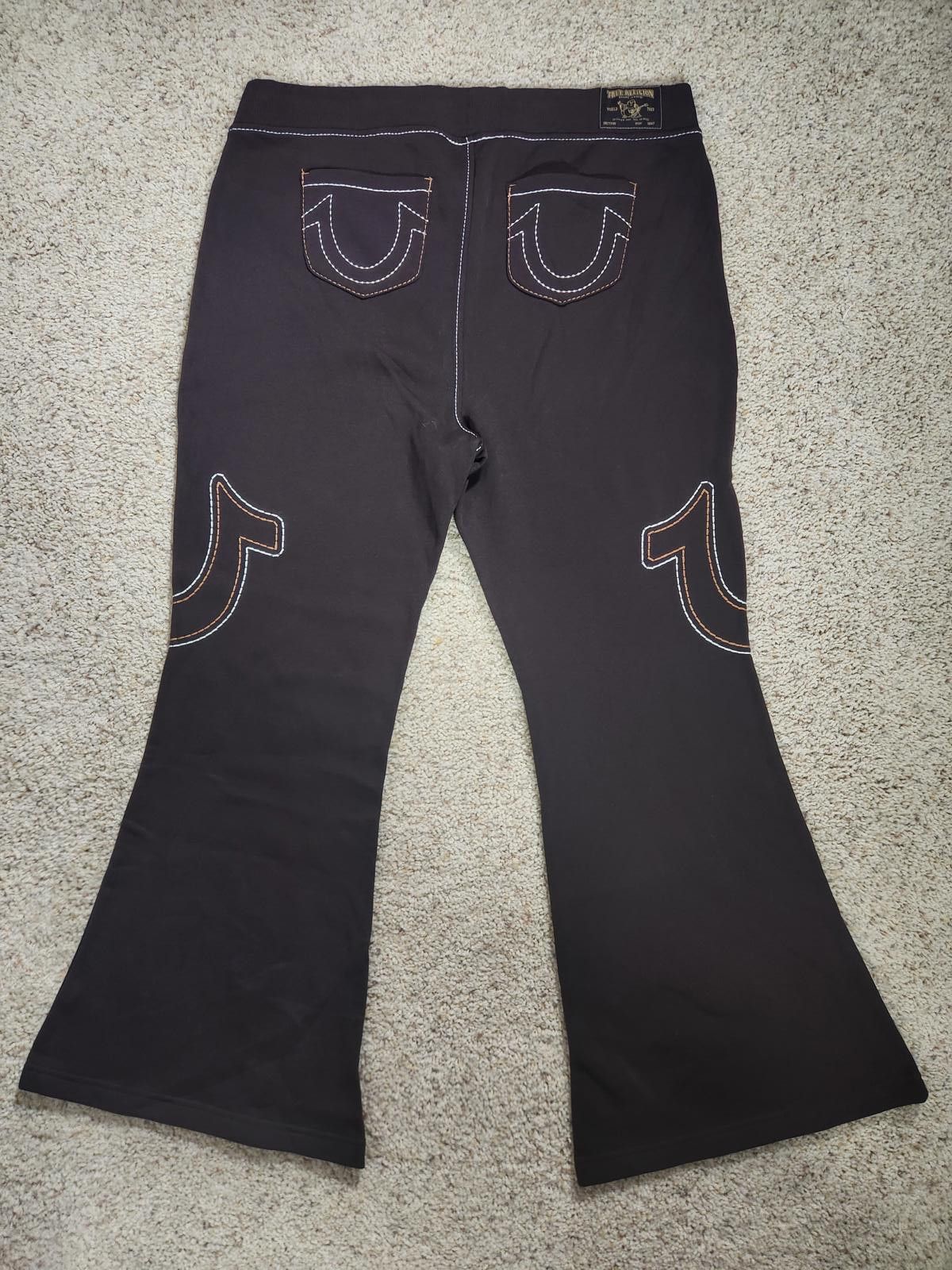 NEW True Religion Pull-On Flare Jeans Red Anniversary 2XL