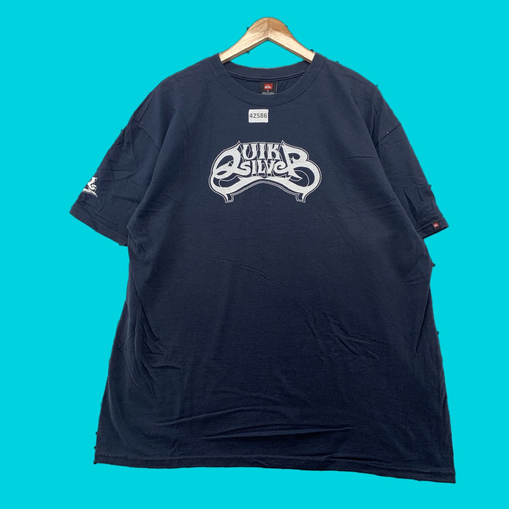 Quiksilver VINTAGE Quiksilver Surf Graphic T-Shirt Mens XL Navy Blue Short Sleeve 100% Cotton 2000s Size US XL / EU 56 / 4 - 1 Thumbnail