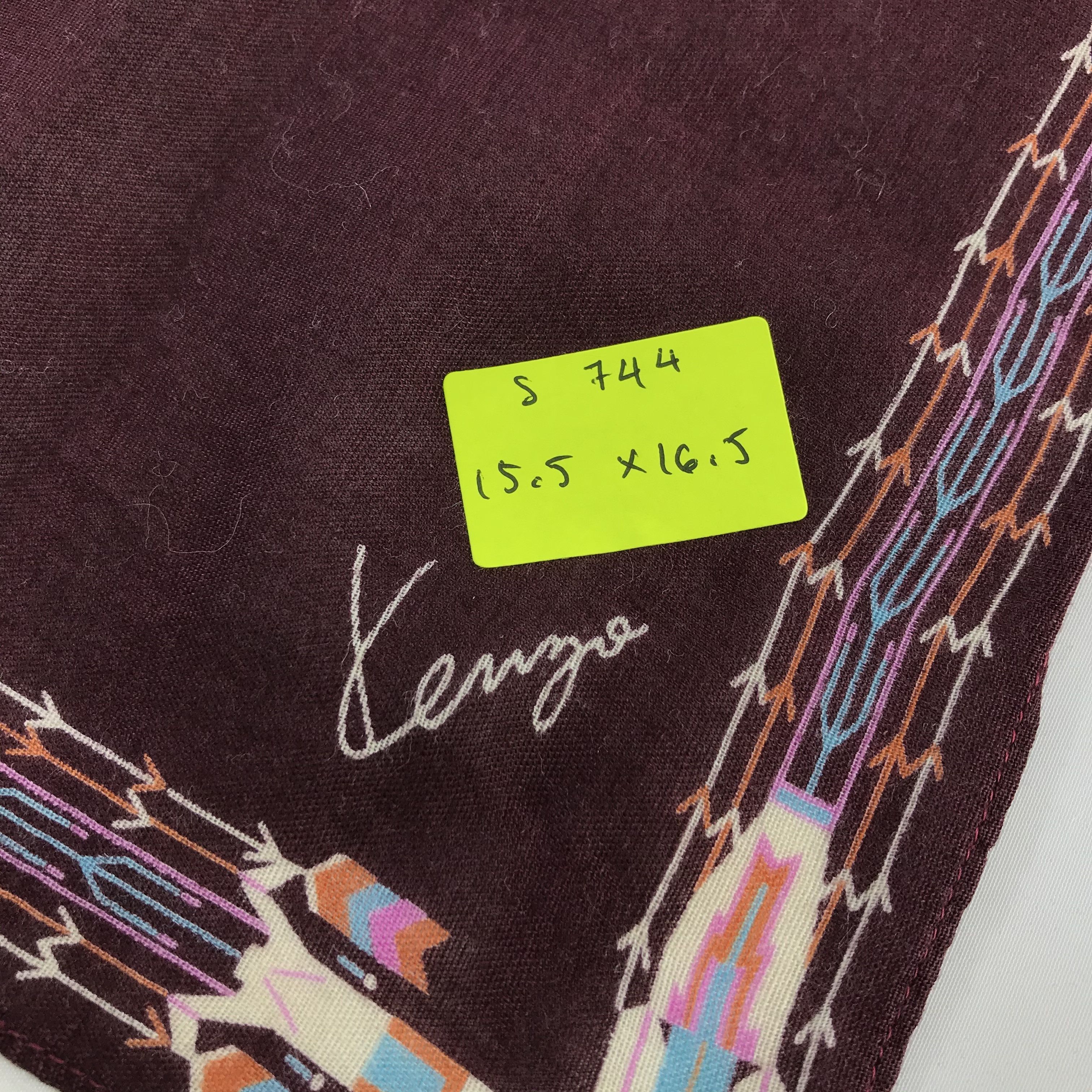 Kenzo × Vintage Kenzo Bandana / Handkerchief / Neckerchief - S744 Size ONE SIZE - 5 Thumbnail