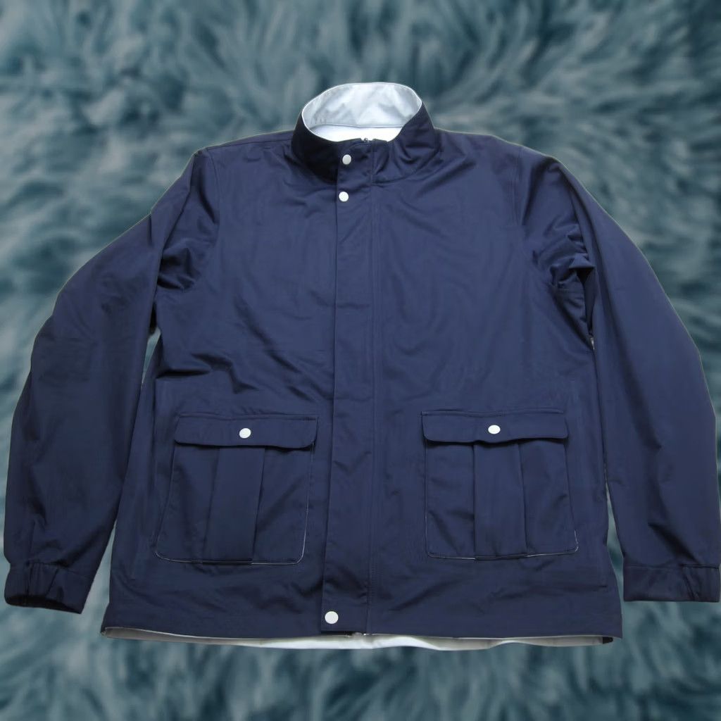Footjoy FootJoy Jacket Mens XL Blue Windbreaker Rain Hydroverse Reversible Waterproof Size US XL / EU 56 / 4 - 1 Thumbnail