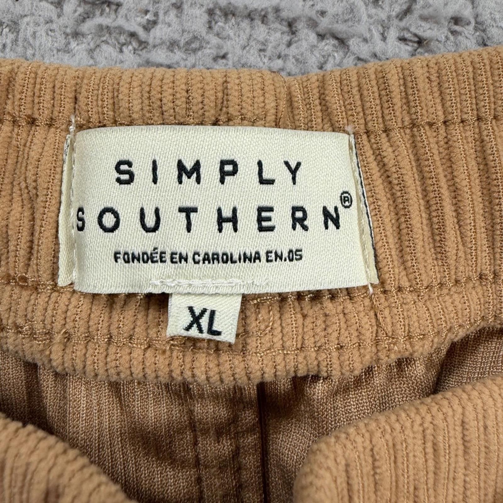 Other Simply Southern Mens Corduroy Shorts Tan XL NWT Size US 36 / EU 52 - 4 Thumbnail